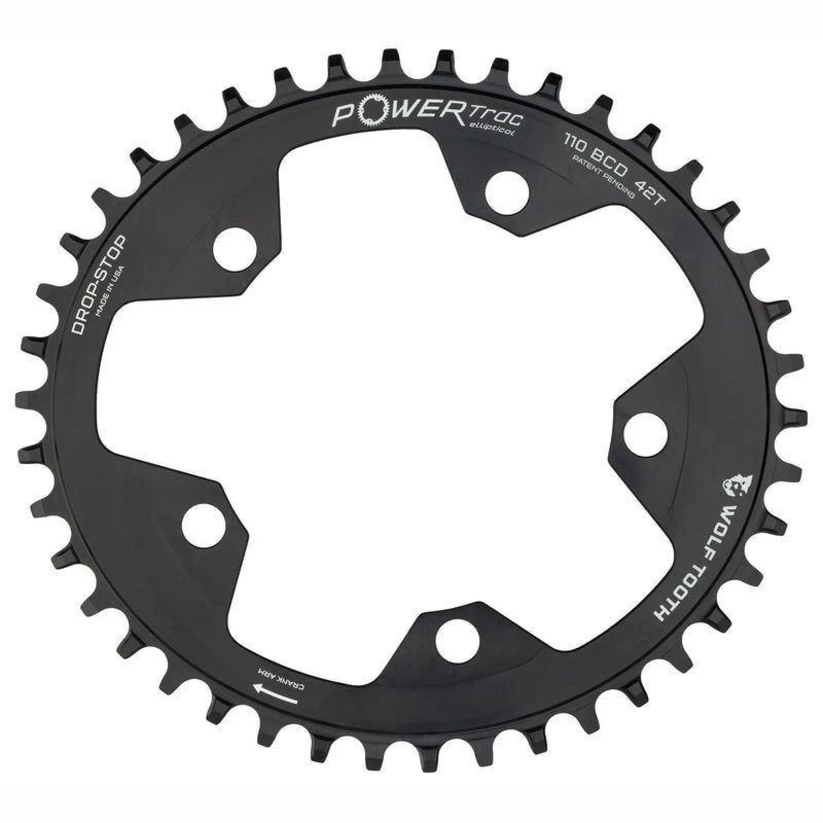 Wolf Tooth převodník 110x38 Bcd Oval Pro Sram Flattop · záber 1