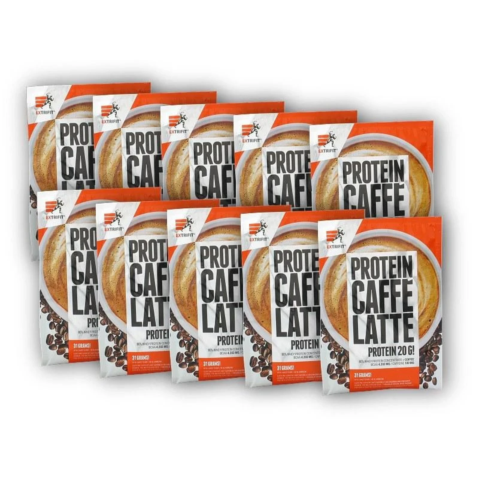 Extrifit 10x Protein Caffé Latte 80 31g sáček · záber 1