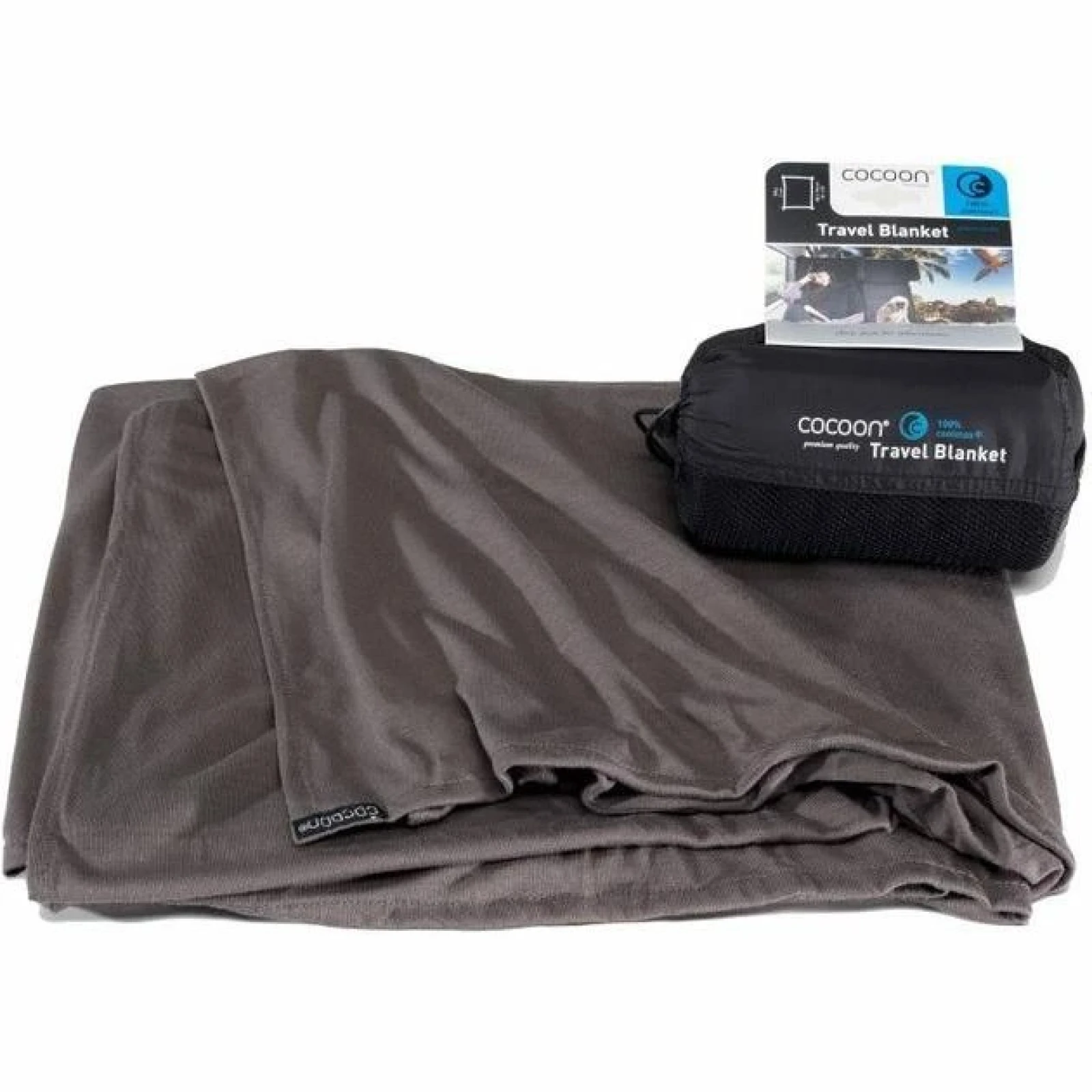 Cocoon cestovní deka Coolmax charcoal · záber 1