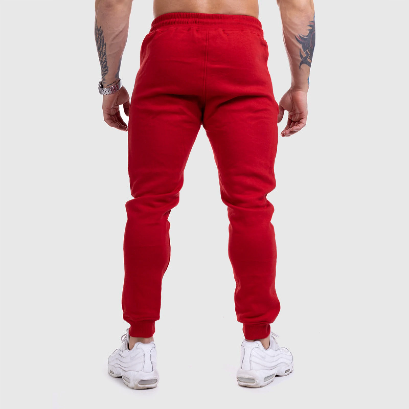 Jogger tepláky Iron Aesthetics Round, červené · záber 3