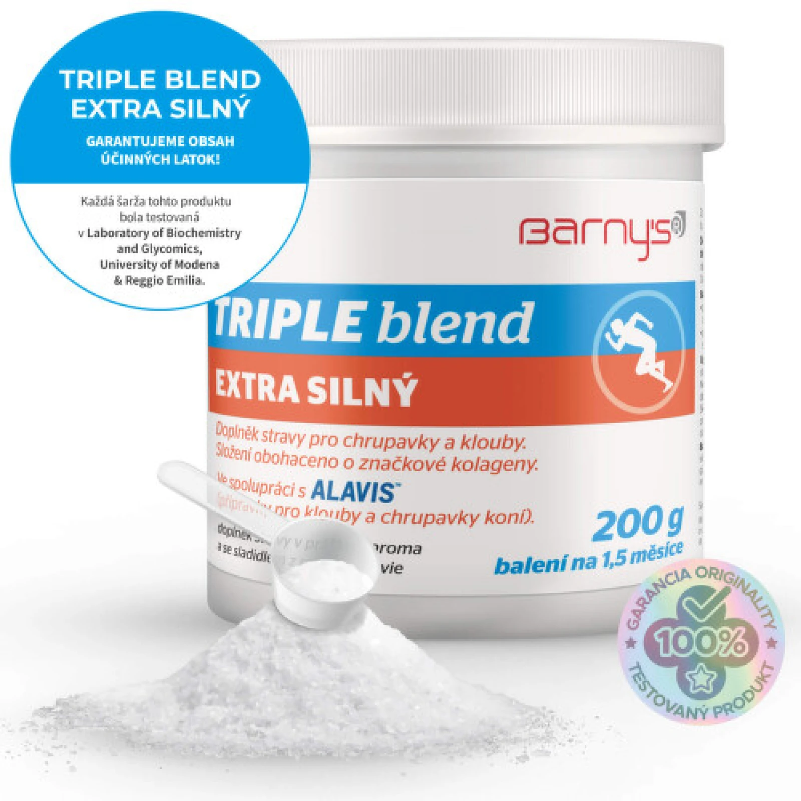 BARNY´S Triple blend extra silný 200 g · záber 2