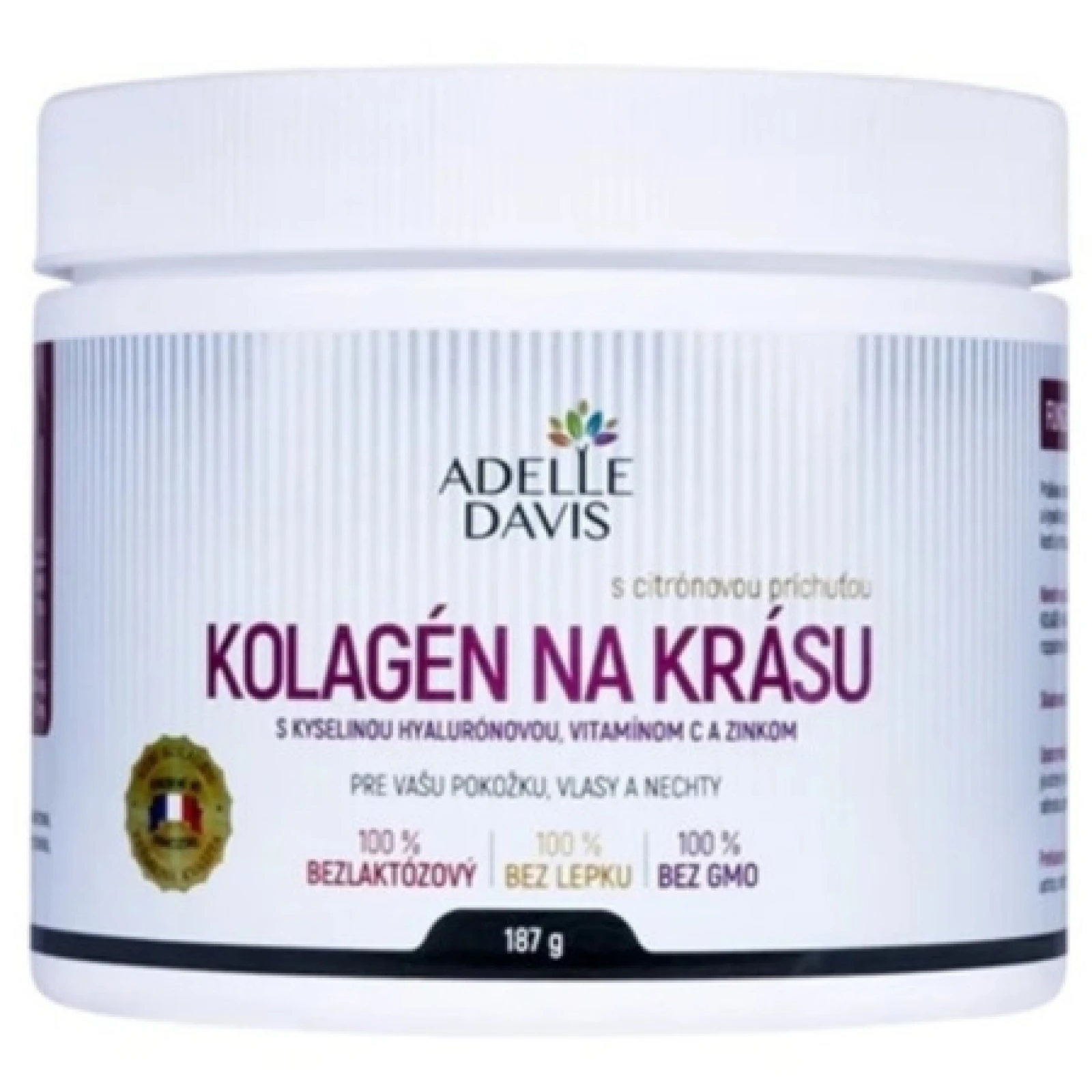 ADELLE DAVIS Kolagén na krásu prášok s citrónovou príchuťou 190 g · záber 1