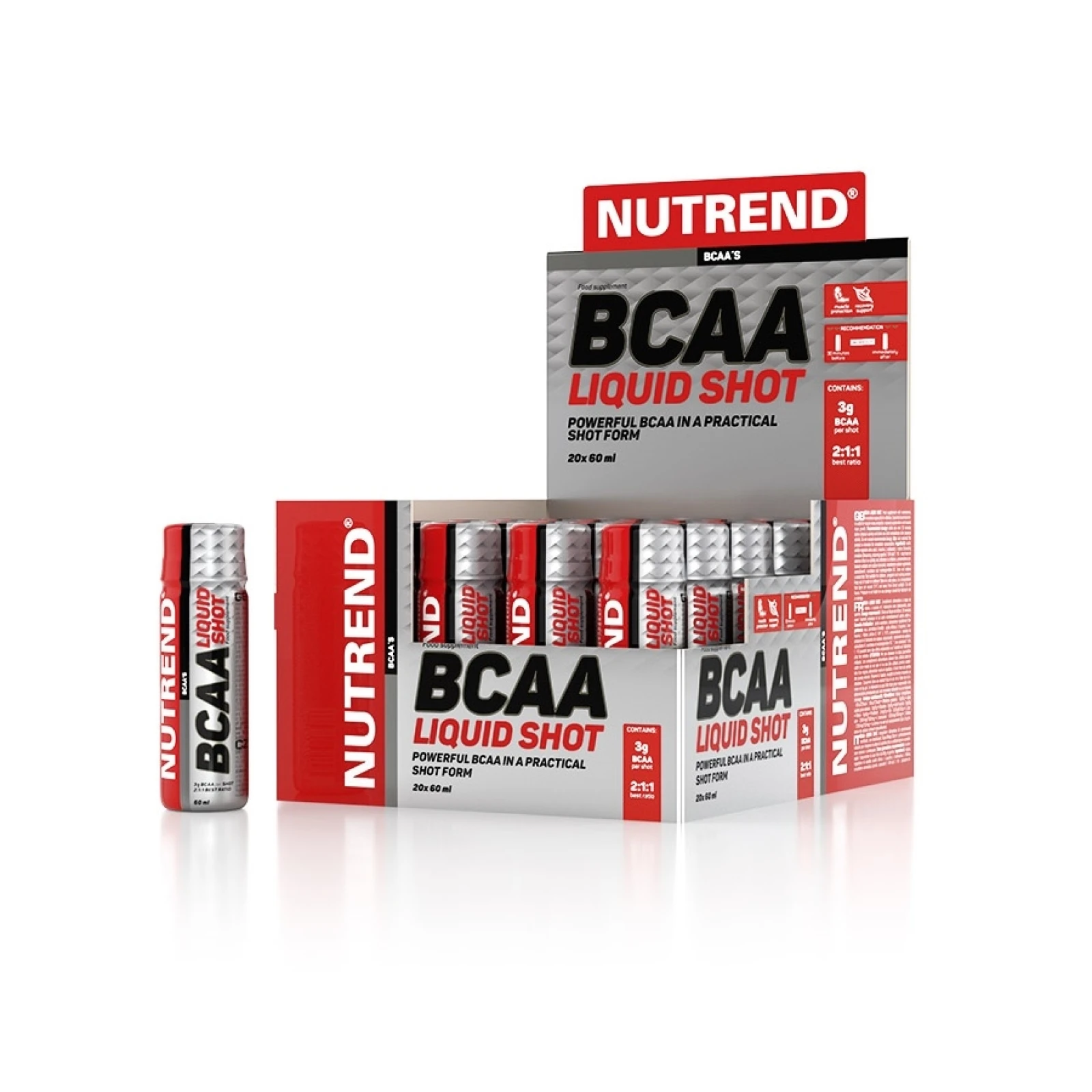 Nutrend Drink BCAA Mega Shot 20 x 60 ml · záber 4