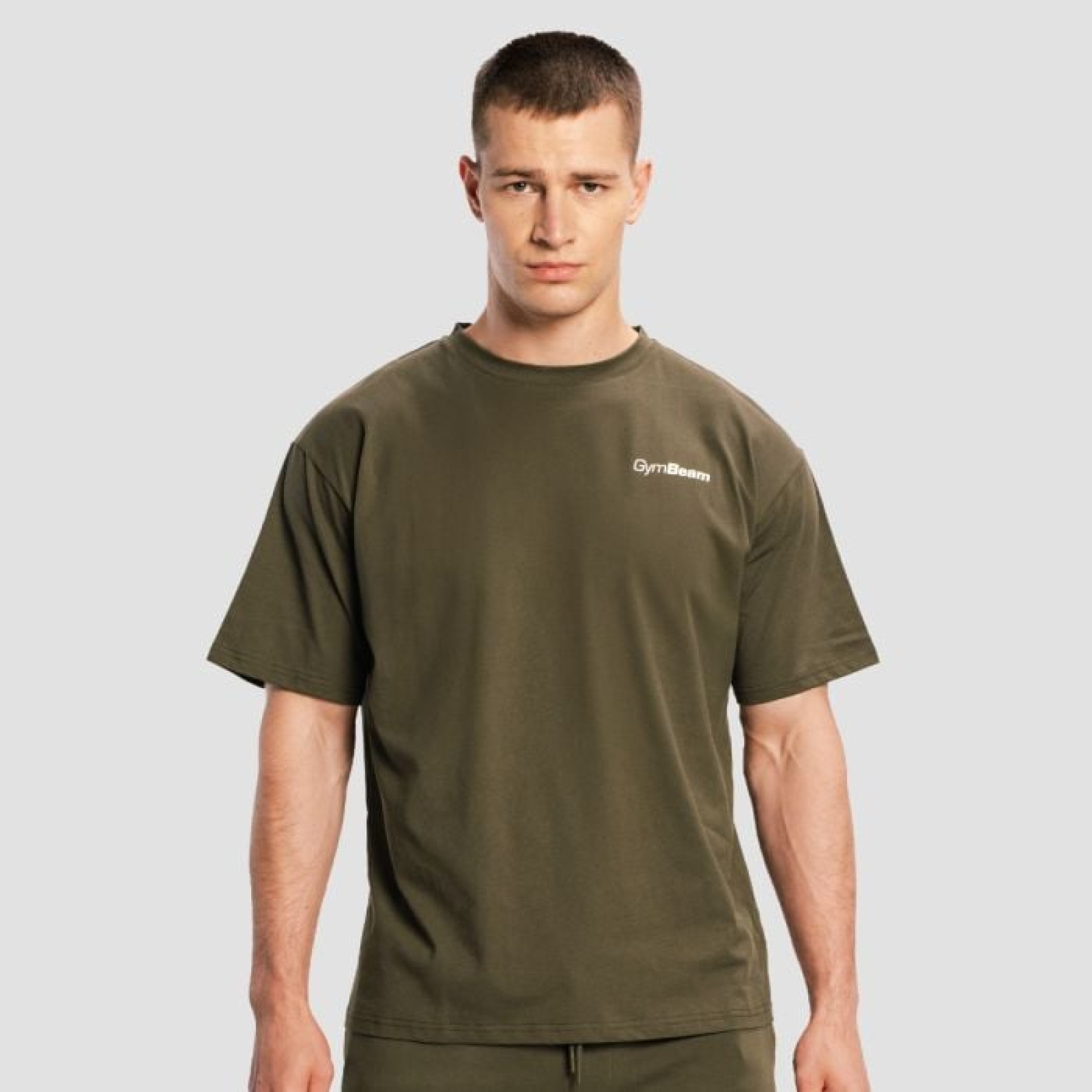 GymBeam Tričko Oversized Limitless Espresso XL · záber 1