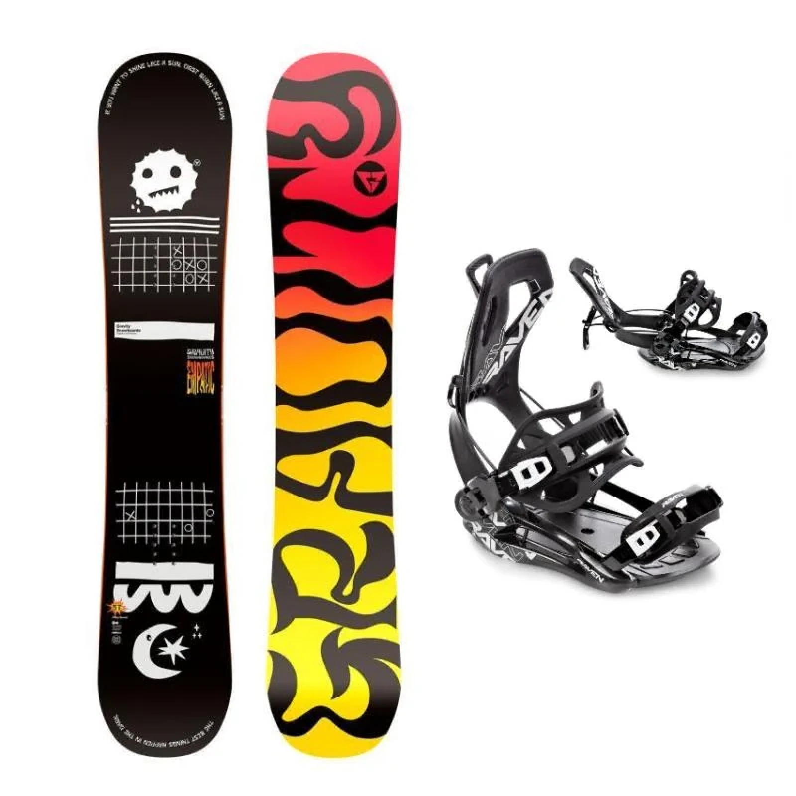 Gravity Empatic 25/26 pánský snowboard + Raven Fastec FT360 black vázání · záber 1