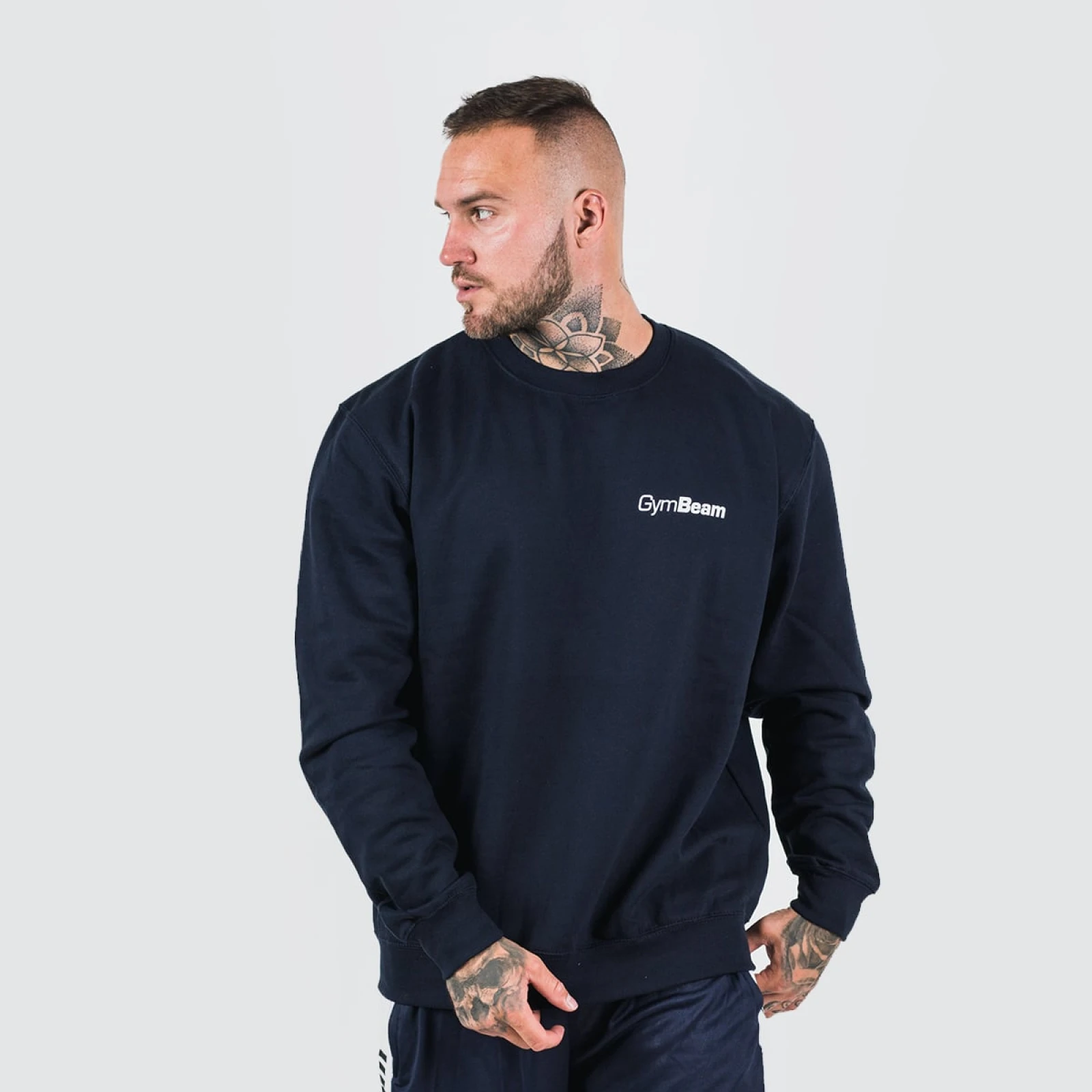 GymBeam Dukserica PRO Jumper French Navy - Veličina: S | Boja: Plava | Težina: 0,35 g | Pakiranje: 36 · záber 1