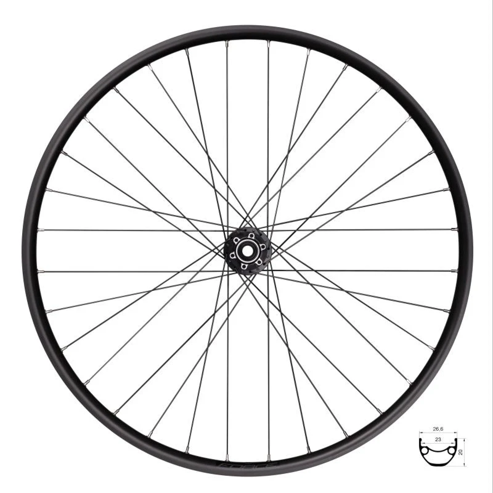 Force XC DISC 622x23 F804505-6d/15 32d kolo přední · záber 1