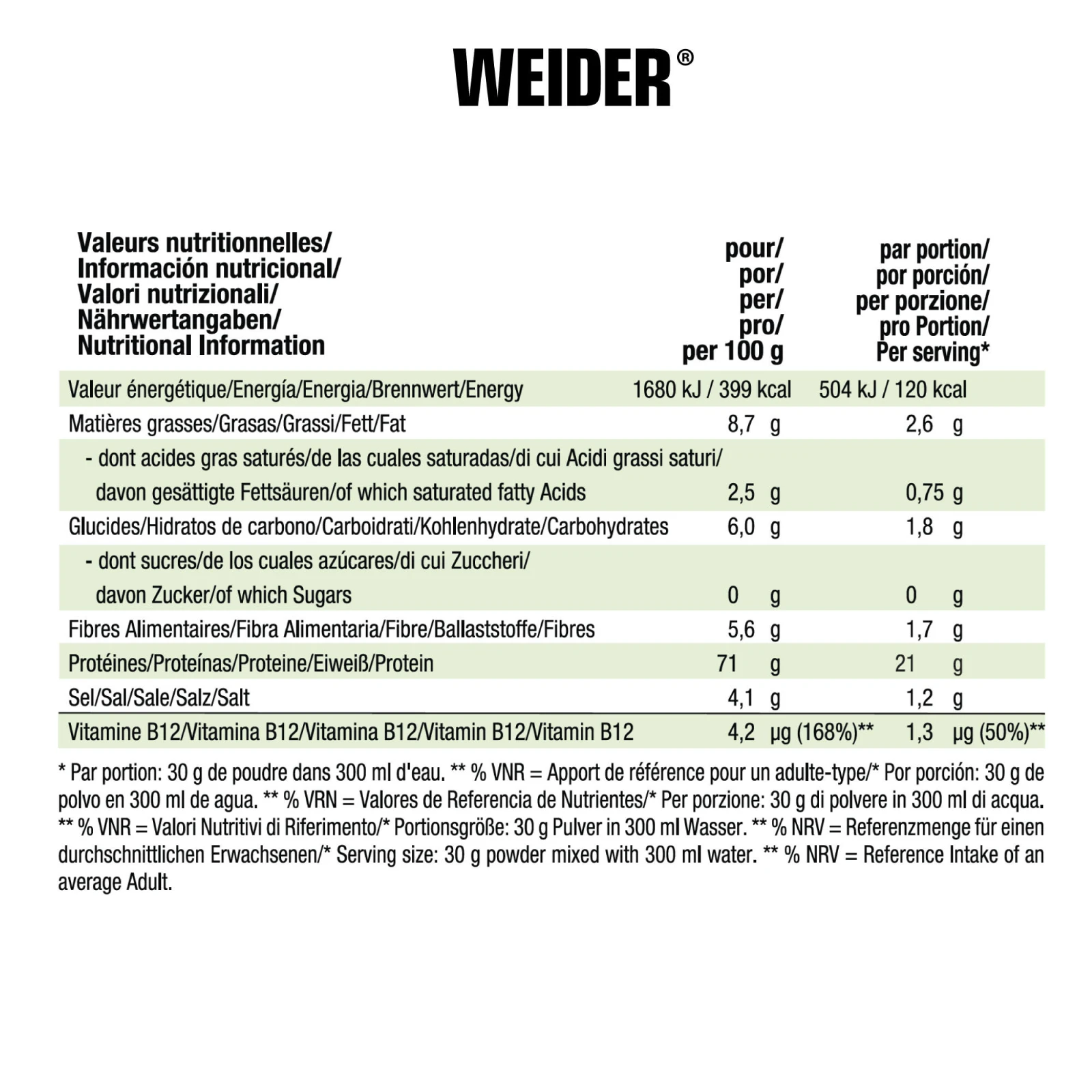 WEIDER Rastlinný proteín Vegan čokoládový 750 g NO SIZE · záber 2