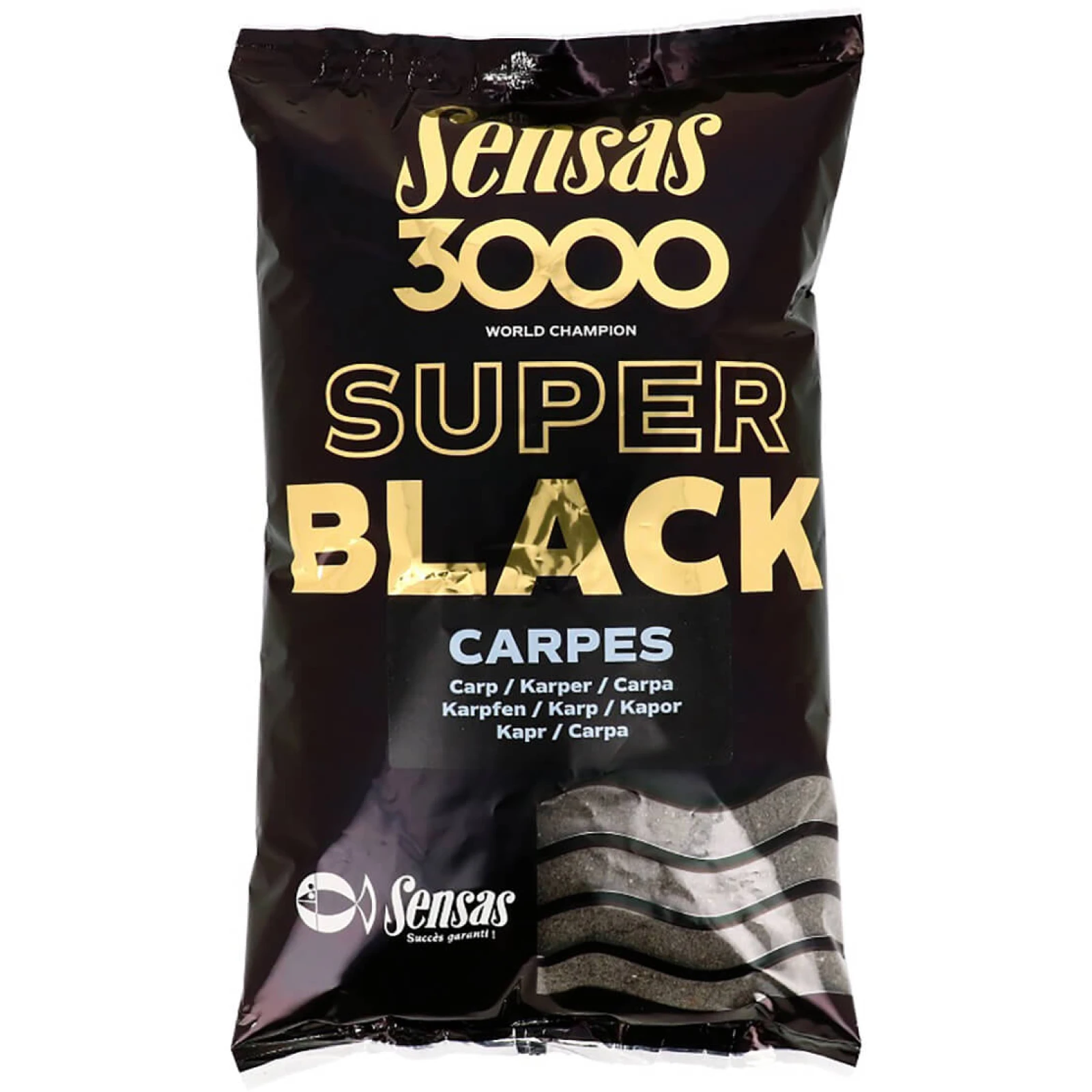 Sensas kŕmenie 3000 Super BLACK 1kg Bremes · záber 1