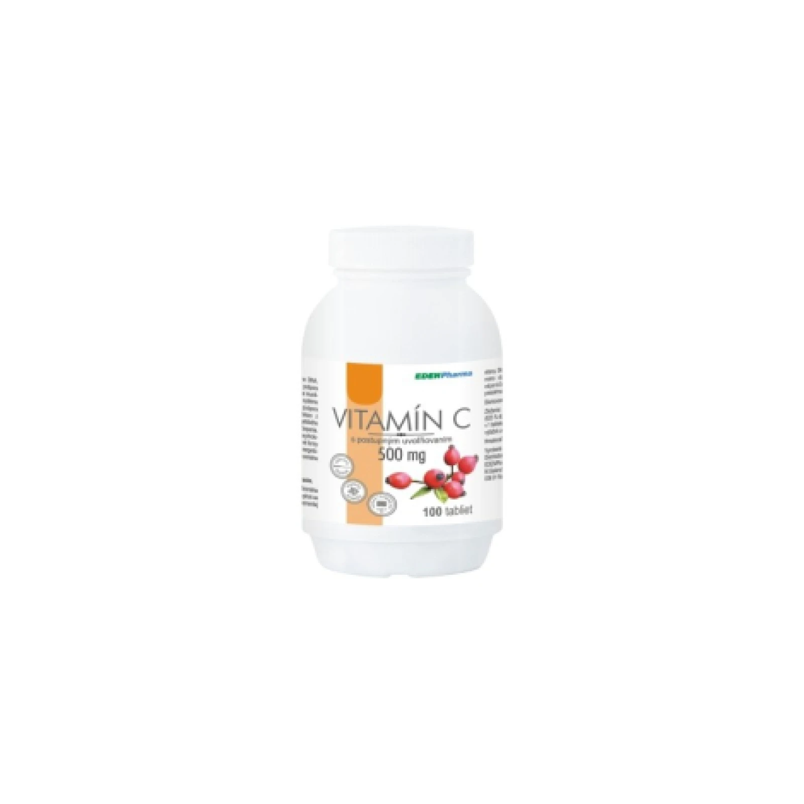 Edenpharma Vitamín C 500 mg s postupným uvoľňovaním so šipkovým extraktom 100 tbl · záber 1