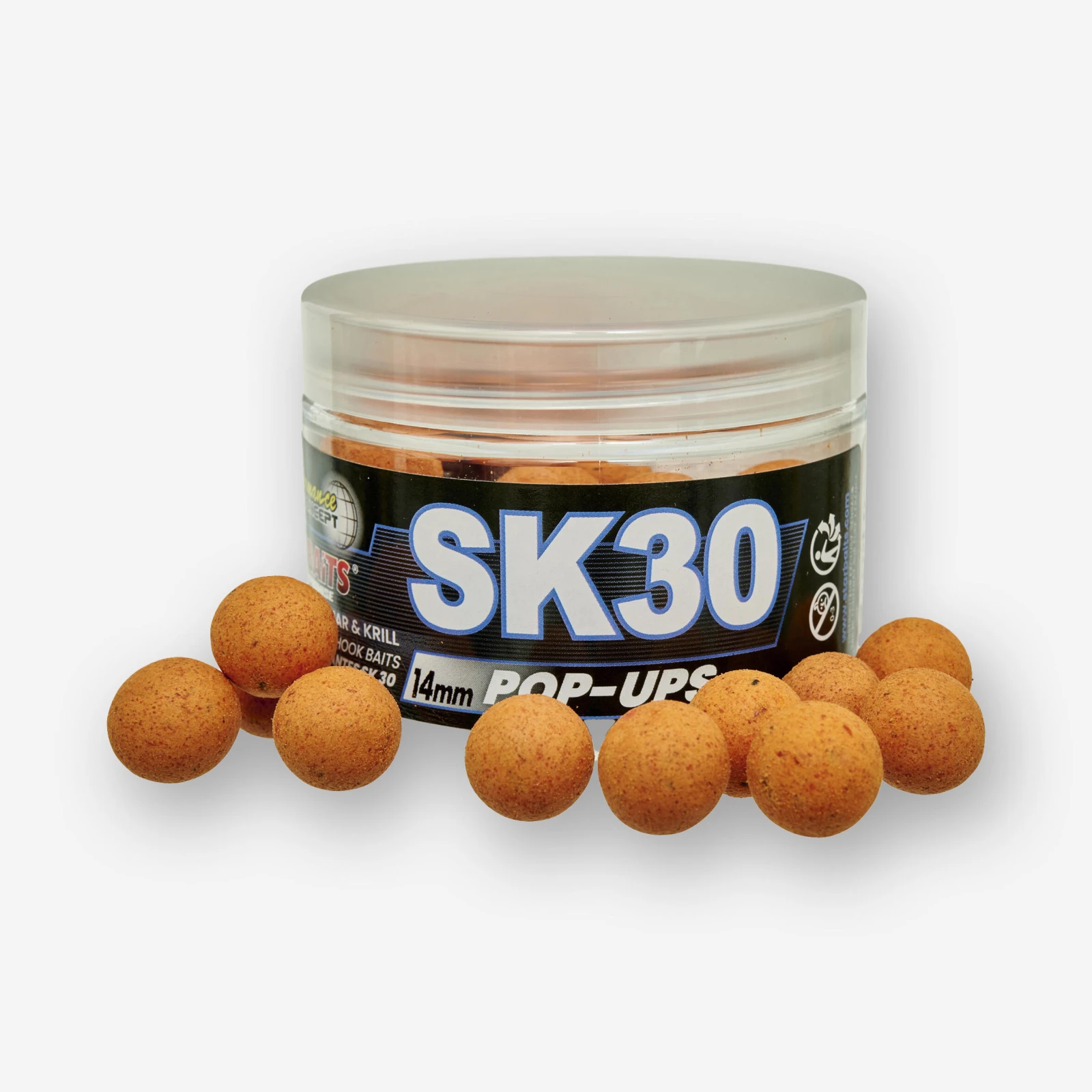 STARBAITS Kaprárske boilies Pop Up SK30 14mm 0,8kg bez · záber 1