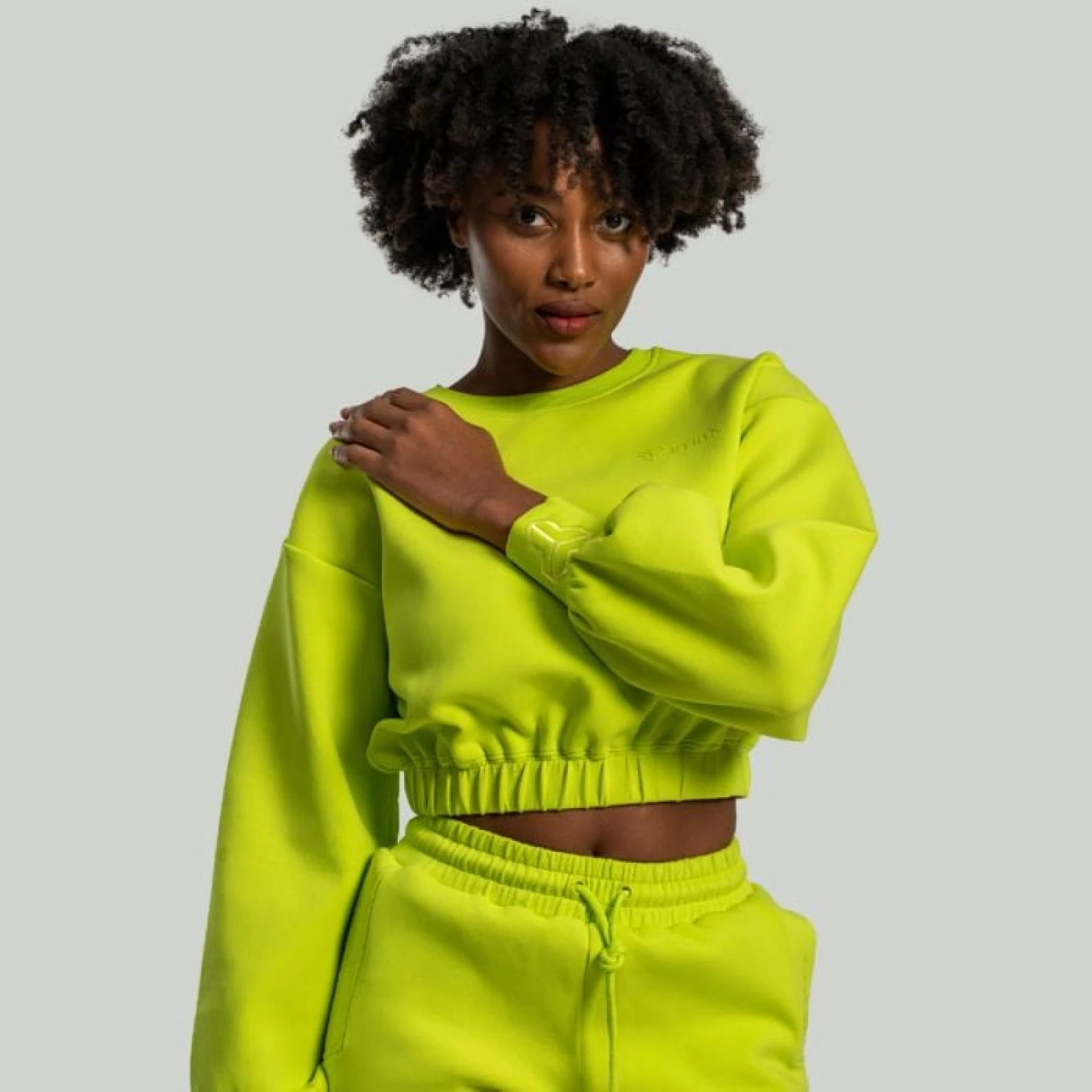 Дамска блуза Lunar Cropped Chartreuse - STRIX - Размер: L | Тегло: 0,464 g | Опаковка: 40 · záber 1