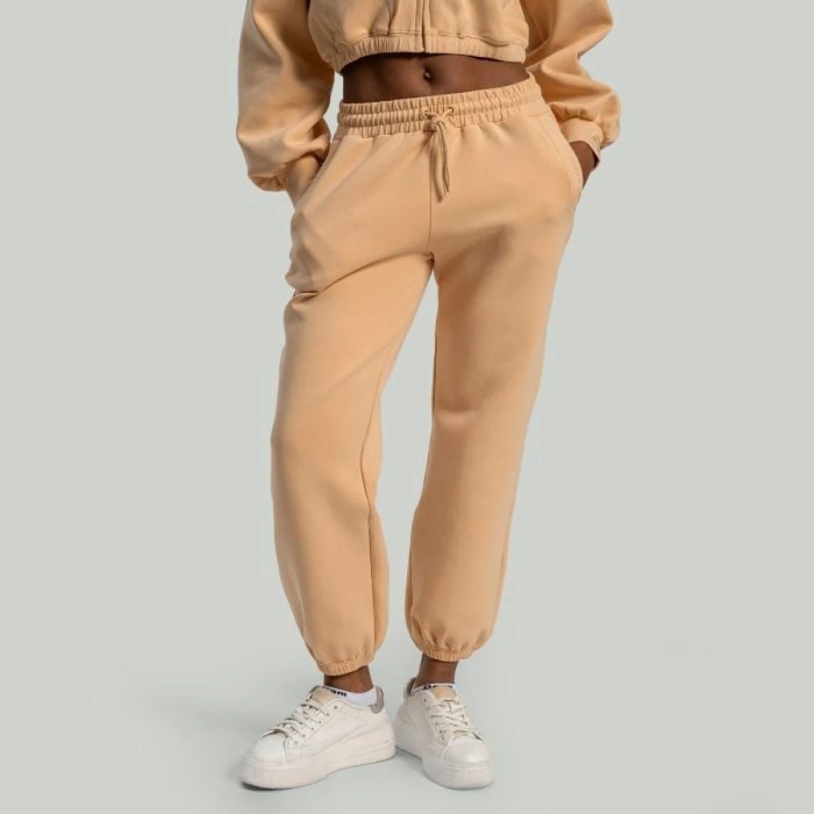 Дамско долнище на анцуг Lunar Joggers Sandshell - STRIX - Размер: XL | Цвят: béžová | Тегло: 0,637 g | Опаковка: 30 · záber 1