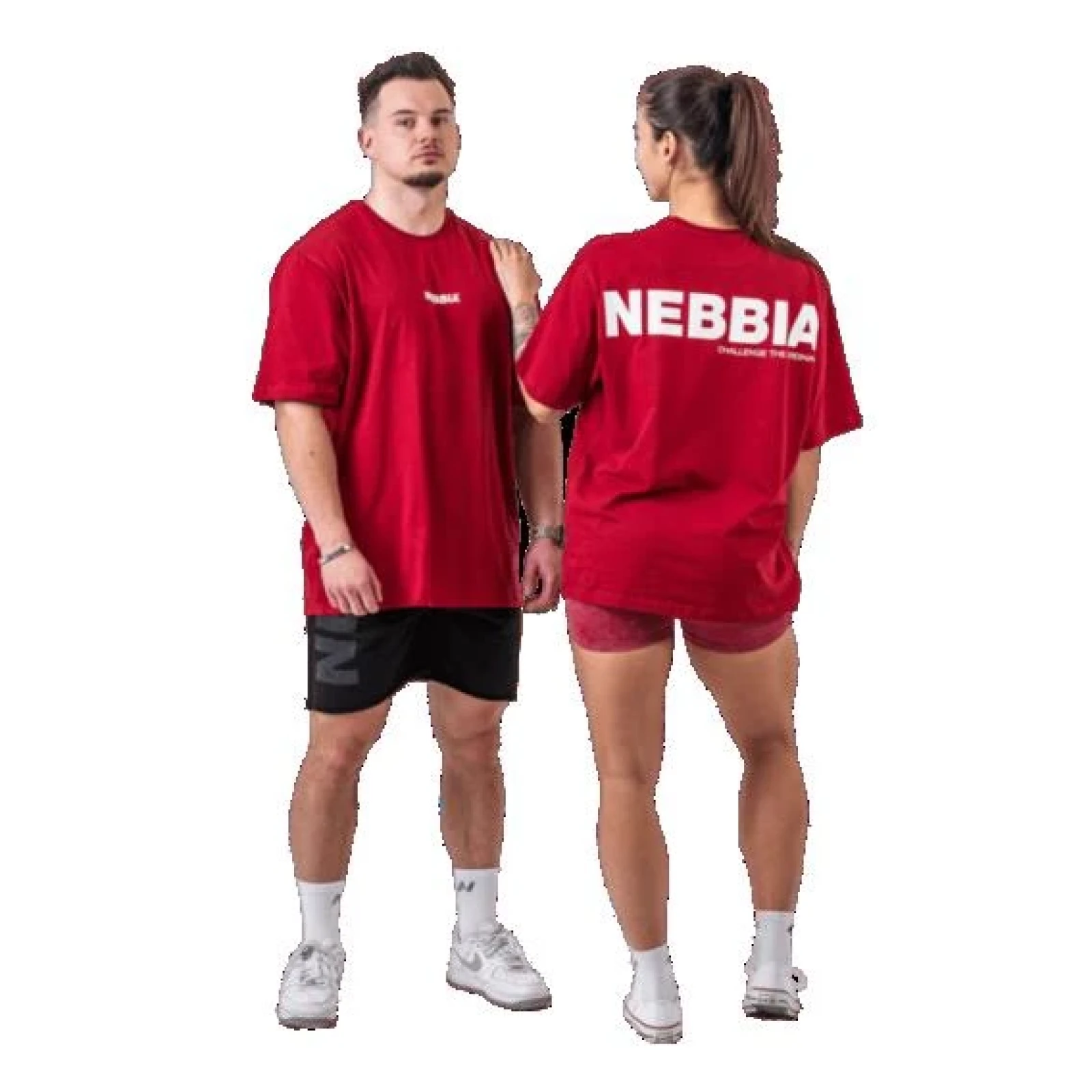 Nebbia Oversized tričko GYM ESSENTIALS 381 - Velikost: XL | Barva: Červená · záber 1