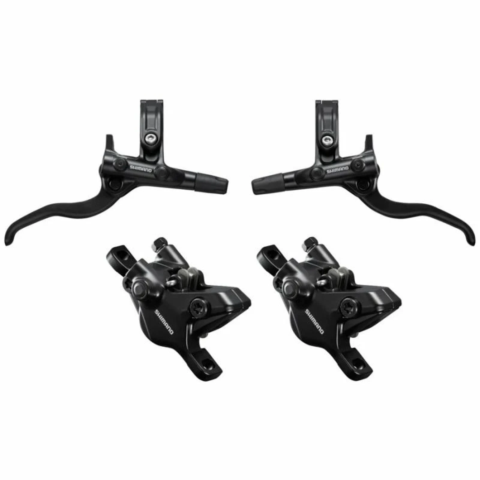 Shimano brzda kotoučová Deore MT410 přední a zadní komplet bez kotoučů (zadní J-kit) · záber 1