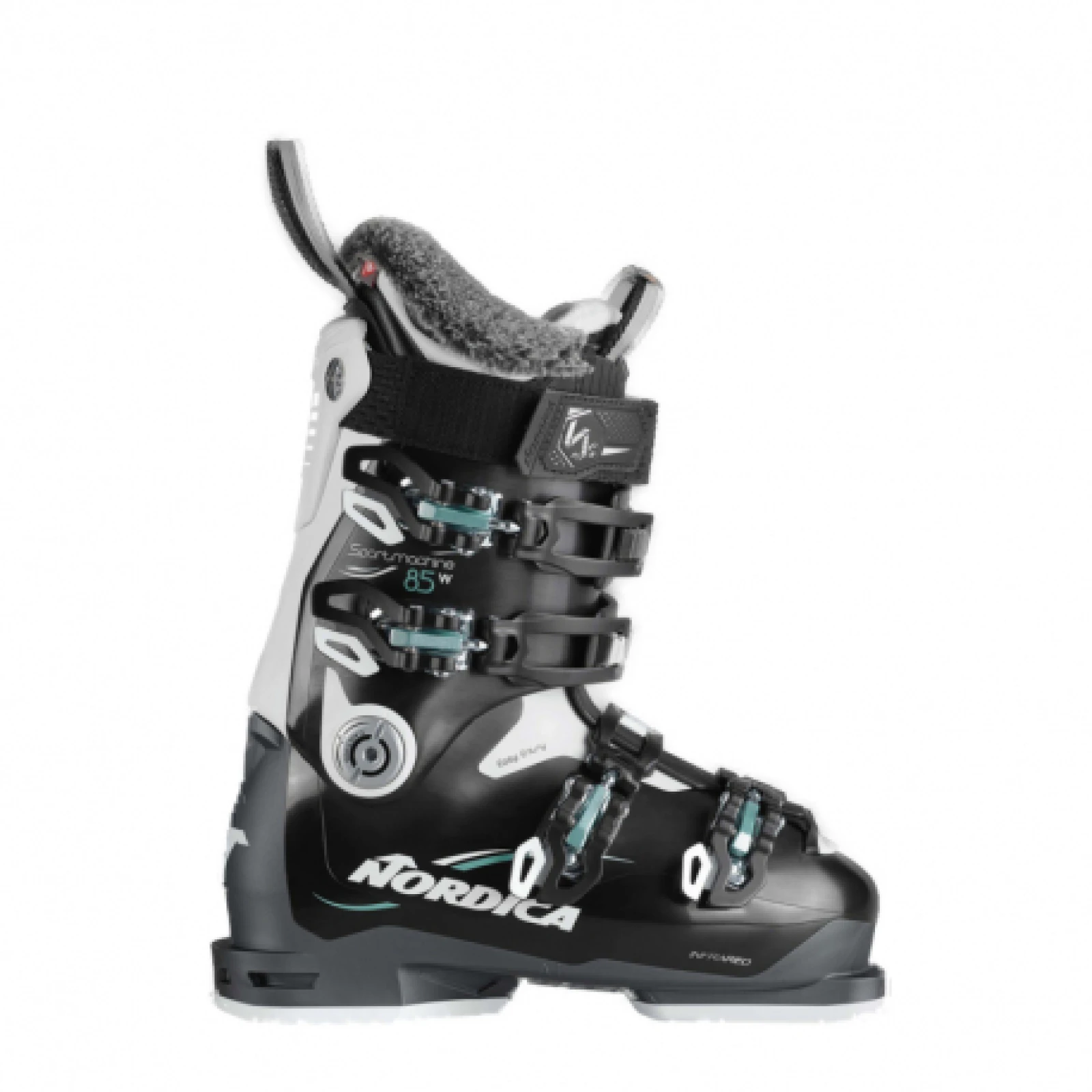 Dámske allmountain lyžiarky NORDICA SPORTMACHINE 85 W BLACK-WHITE-GREEN · záber 1