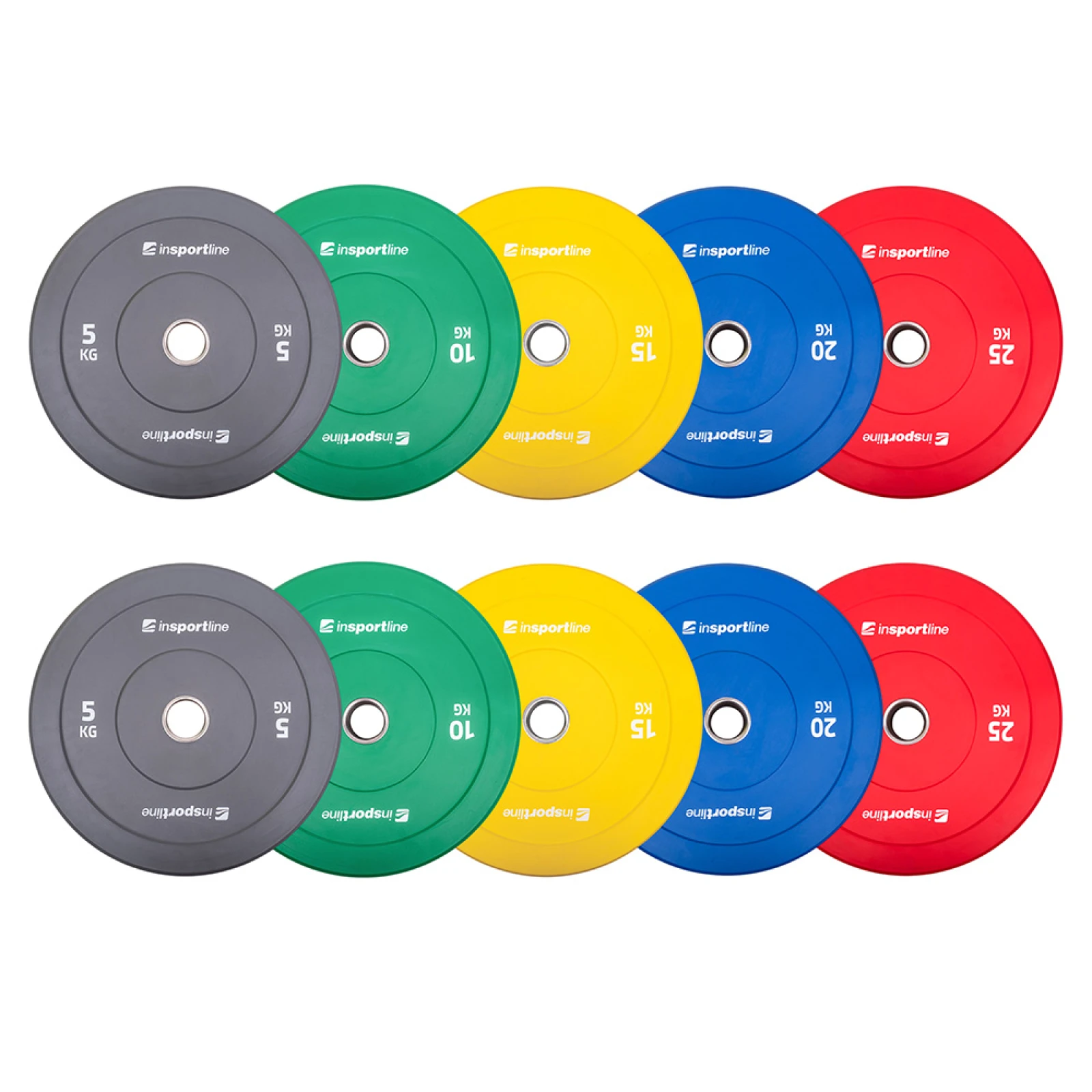 inSPORTline Bumper Plate Go 2x 5-25 kg 50 mm · záber 1