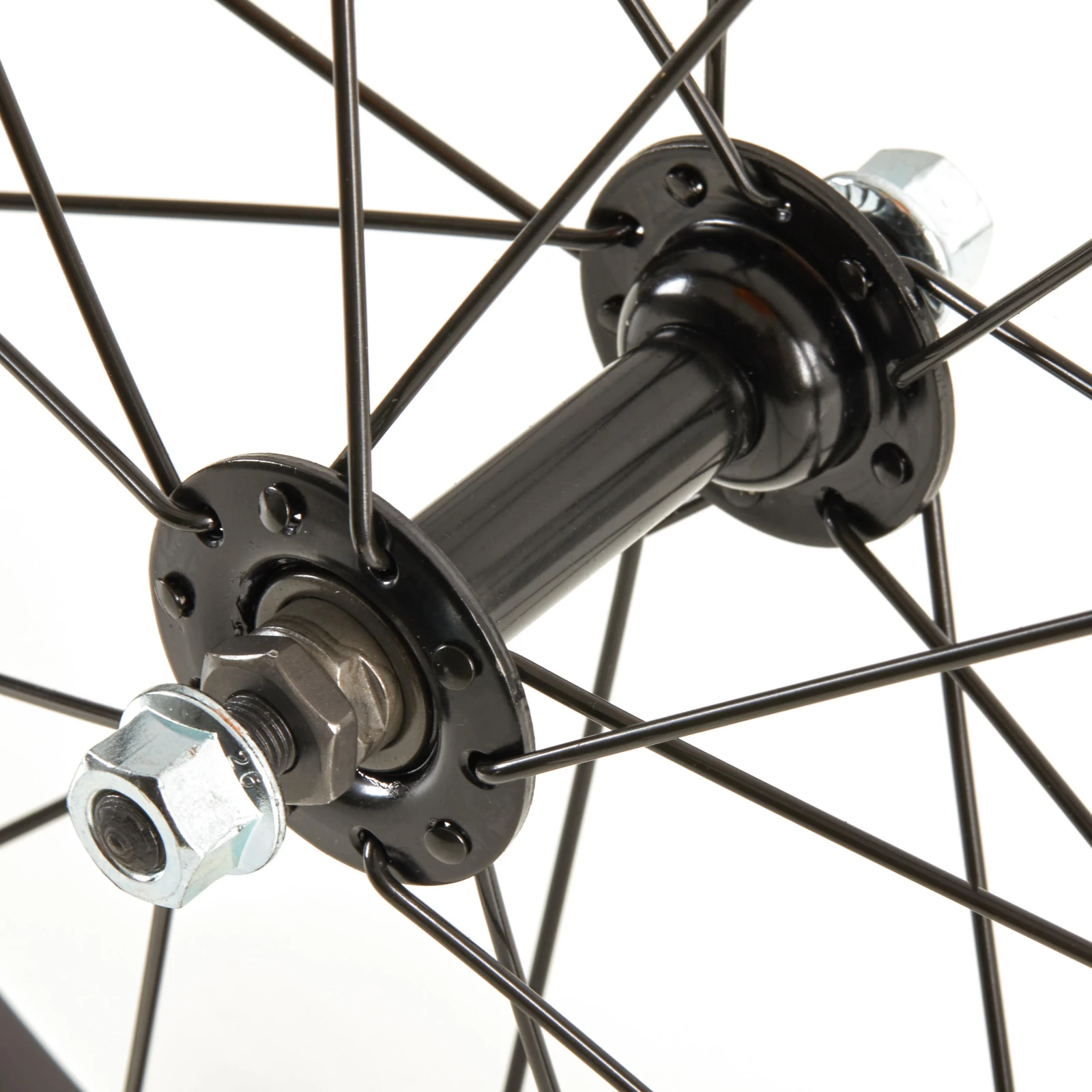 BTWIN Predné koleso na detský 16" bicykel so spicami čierne bez · záber 2