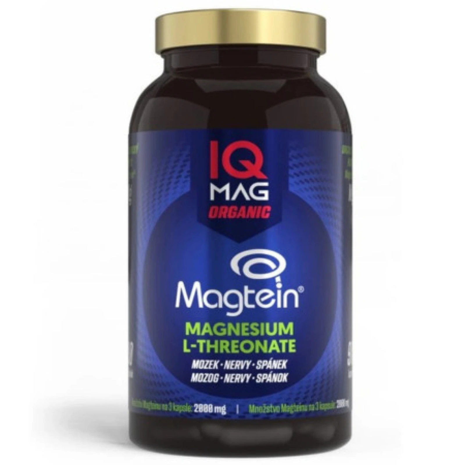 IQ MAG Organic magtein magnesium l-threonate 90 kapsúl · záber 1