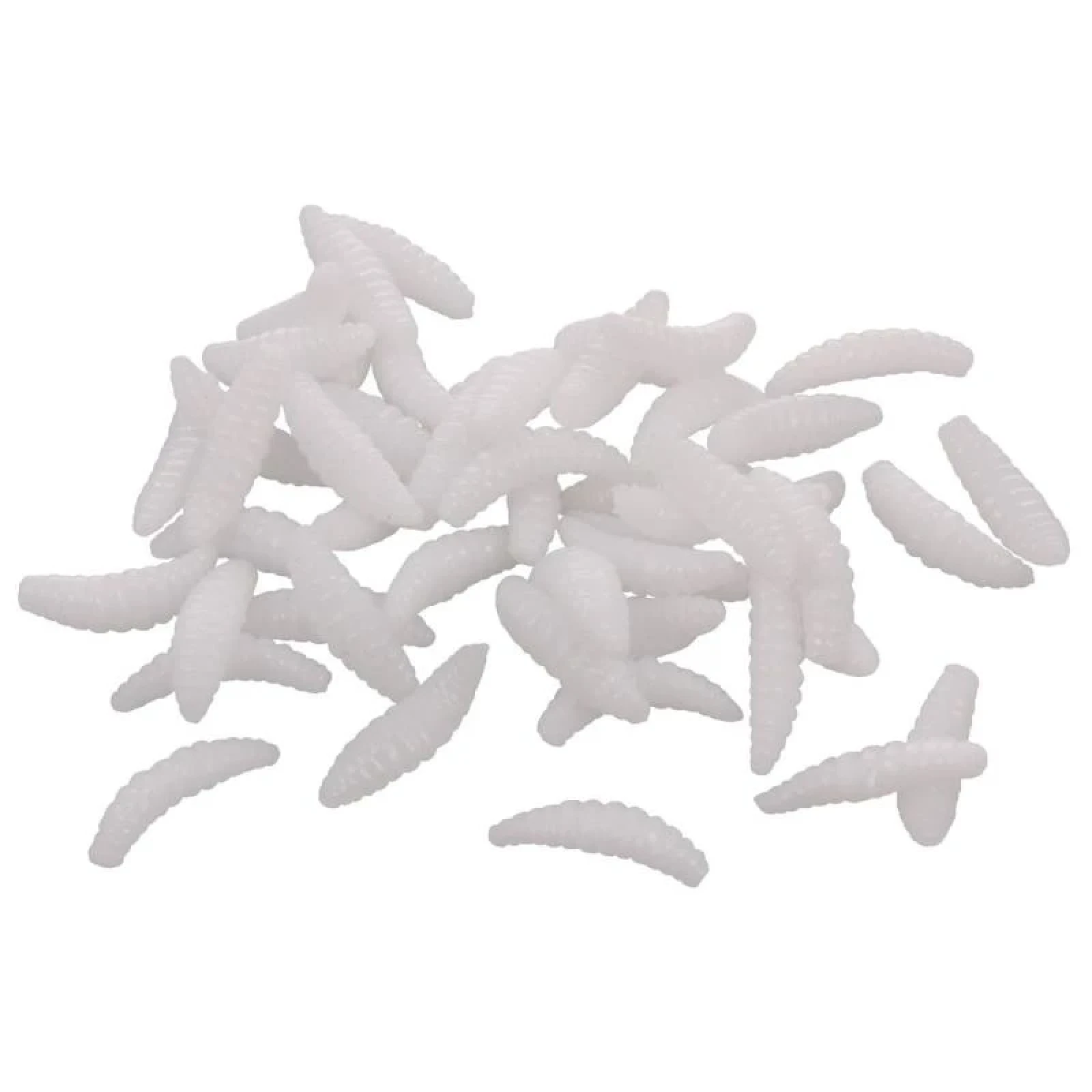 Merco Bait Soft Worms umělí červi 50 ks bílá · záber 1