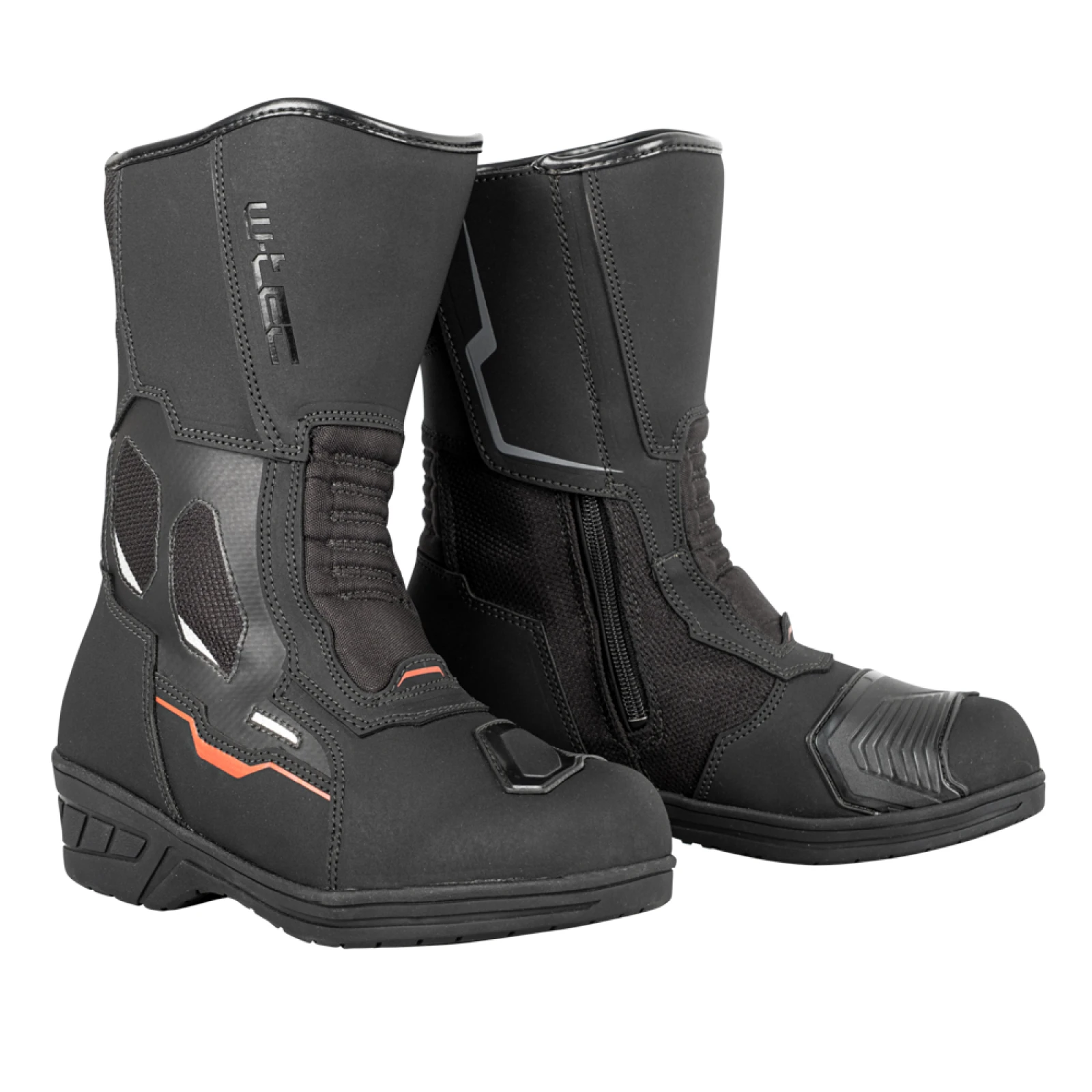 Dámske moto topánky W-TEC Moanna Farba čierno-červená, · záber 1