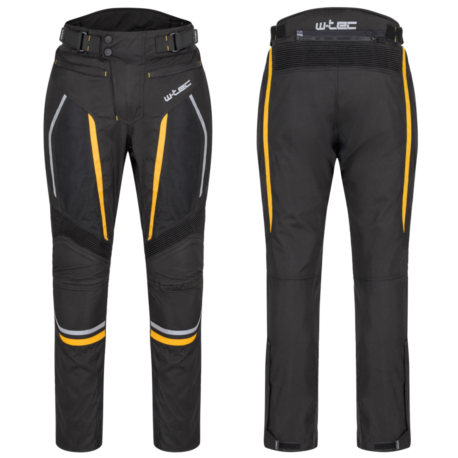 Pánske letné moto nohavice W-TEC Toranio Farba čierno-žltá, · záber 1