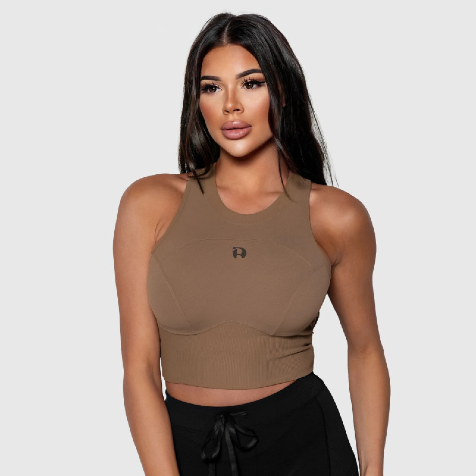 Športová podprsenka Iron Aesthetics High Impact, čierna · záber 1