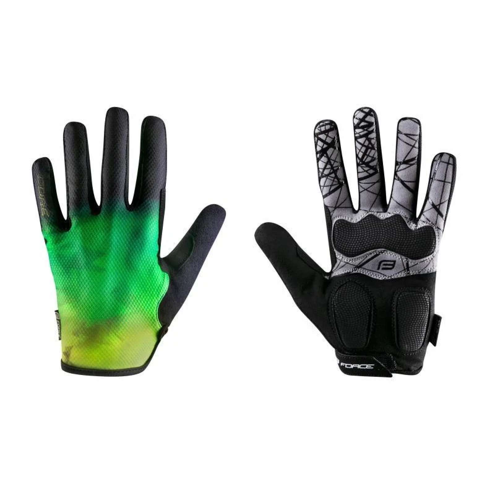 Force MTB CORE fluo zelené letní rukavice POUZE M (VÝPRODEJ) · záber 1