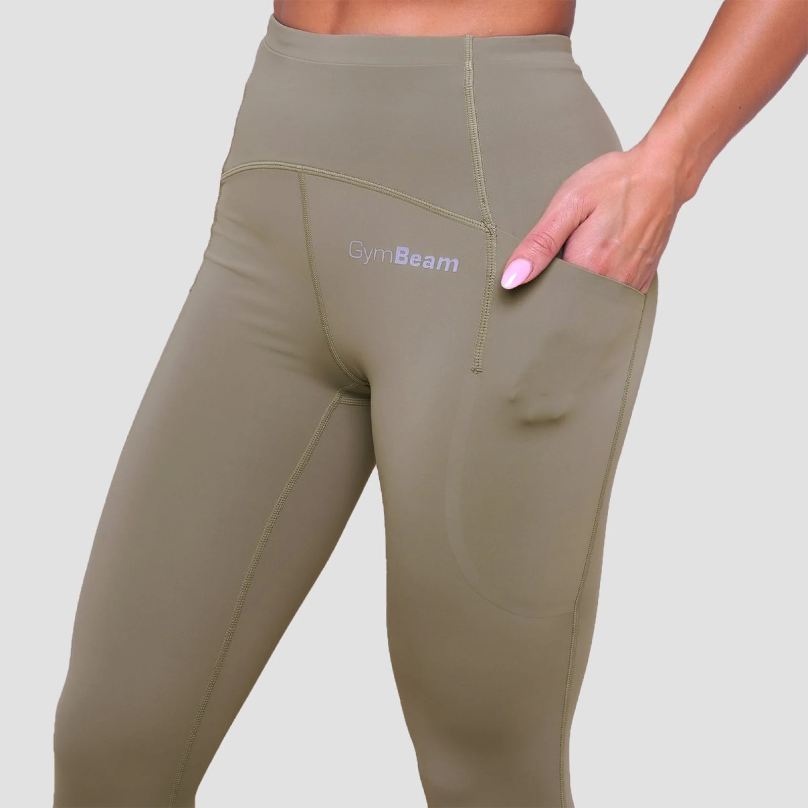GymBeam Ženske tekaške pajkice Pulse Vetiver - Velikost: XXL | Barva: zelená | Teža: 0,27 g | Pakiranje: 70 · záber 2