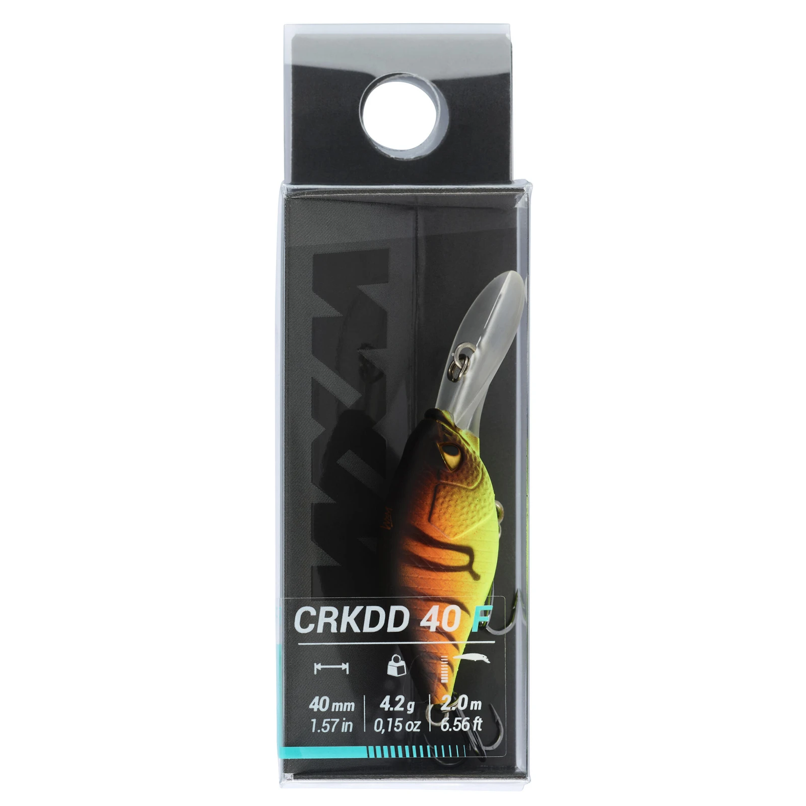 CAPERLAN Wobler Crankbait Deep Diving WXM CRKDD 40 F Orangetiger bez · záber 2