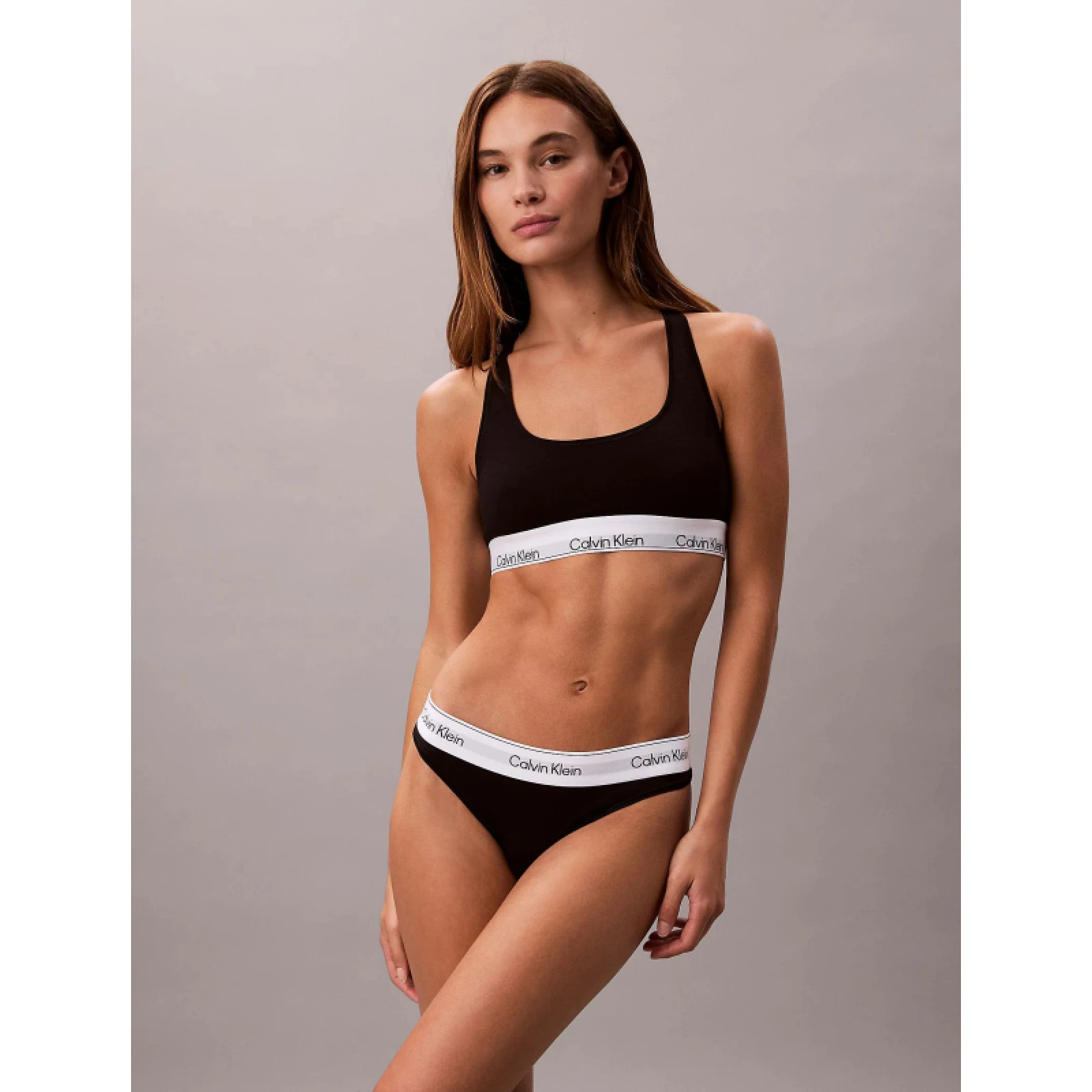 Dámske nohavičky CALVIN KLEIN Brazilian Briefs Icon Cotton Modal black · záber 2