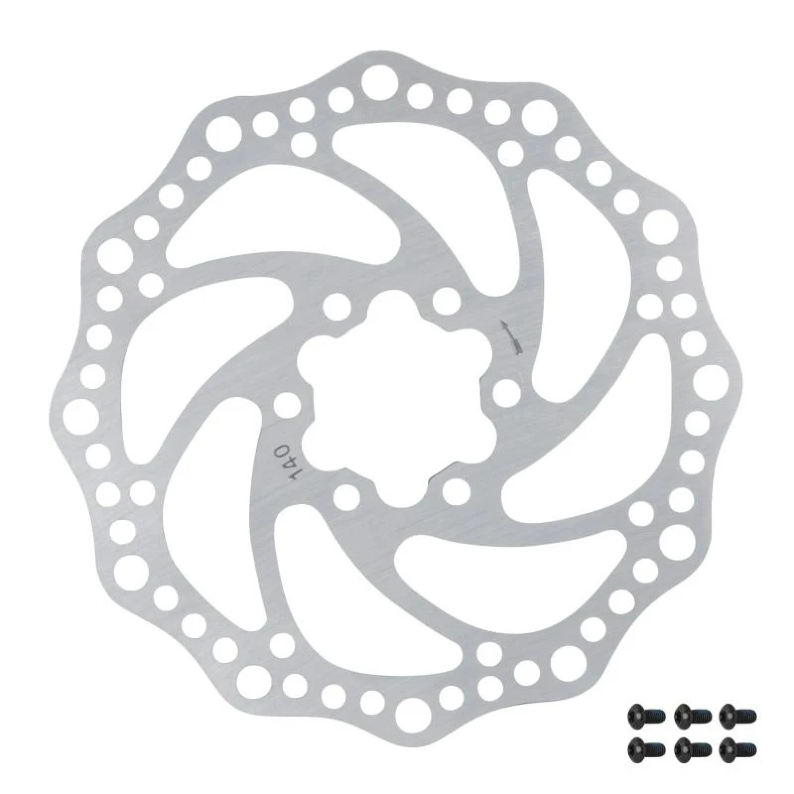 Force Kotouč brzdový -6 140 mm, 6 děr, stříbrný · záber 1