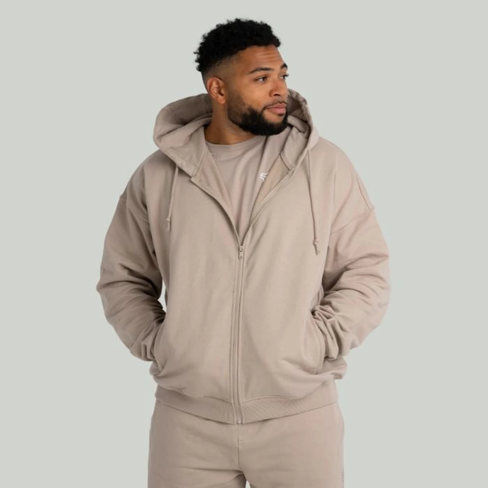 Суичър с цип Taupe - STRIX - Размер: XL | Цвят: béžová | Тегло: 1,008 g | Опаковка: 21 · záber 1
