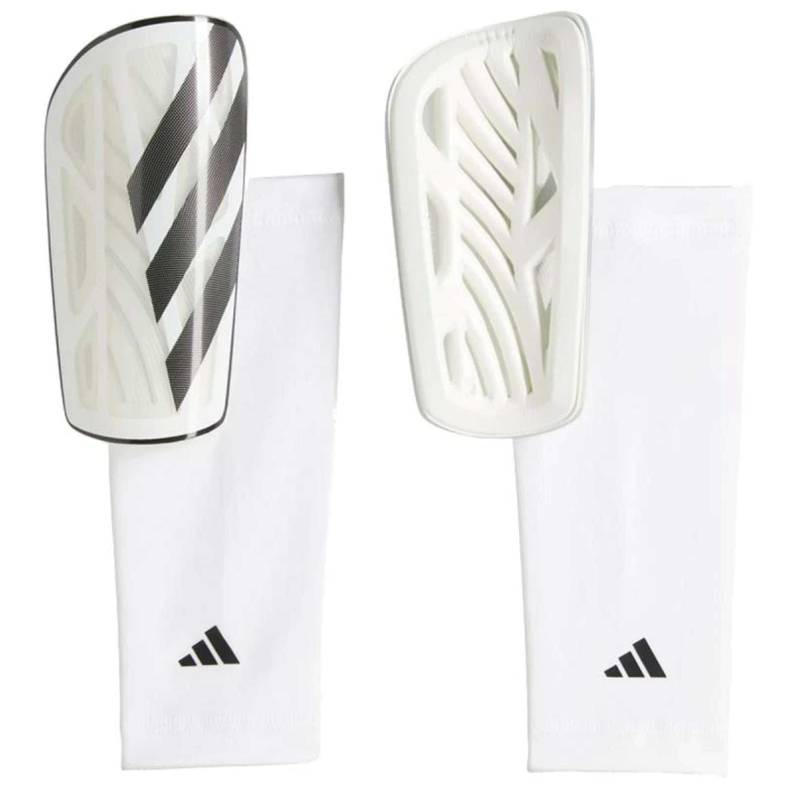 Fotbalový chránič ADIDAS TIRO SG LGE WHITE BLACK SILVMT · záber 4