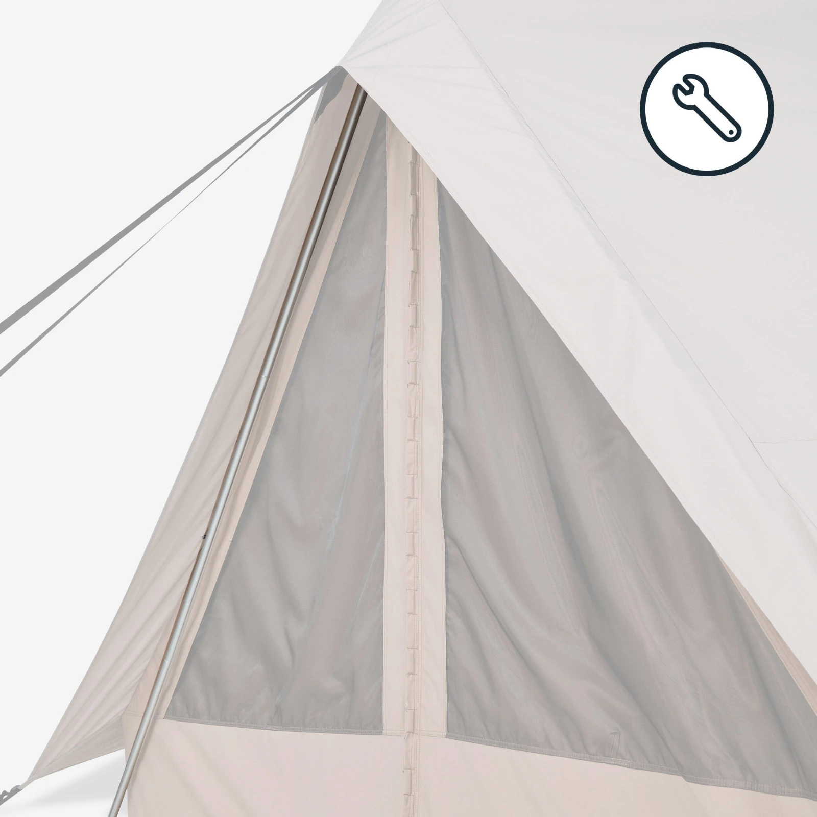 QUECHUA Vchodová tyč – náhradný diel do predsiene stanu Tepee 5.2 Polycoton bez · záber 1