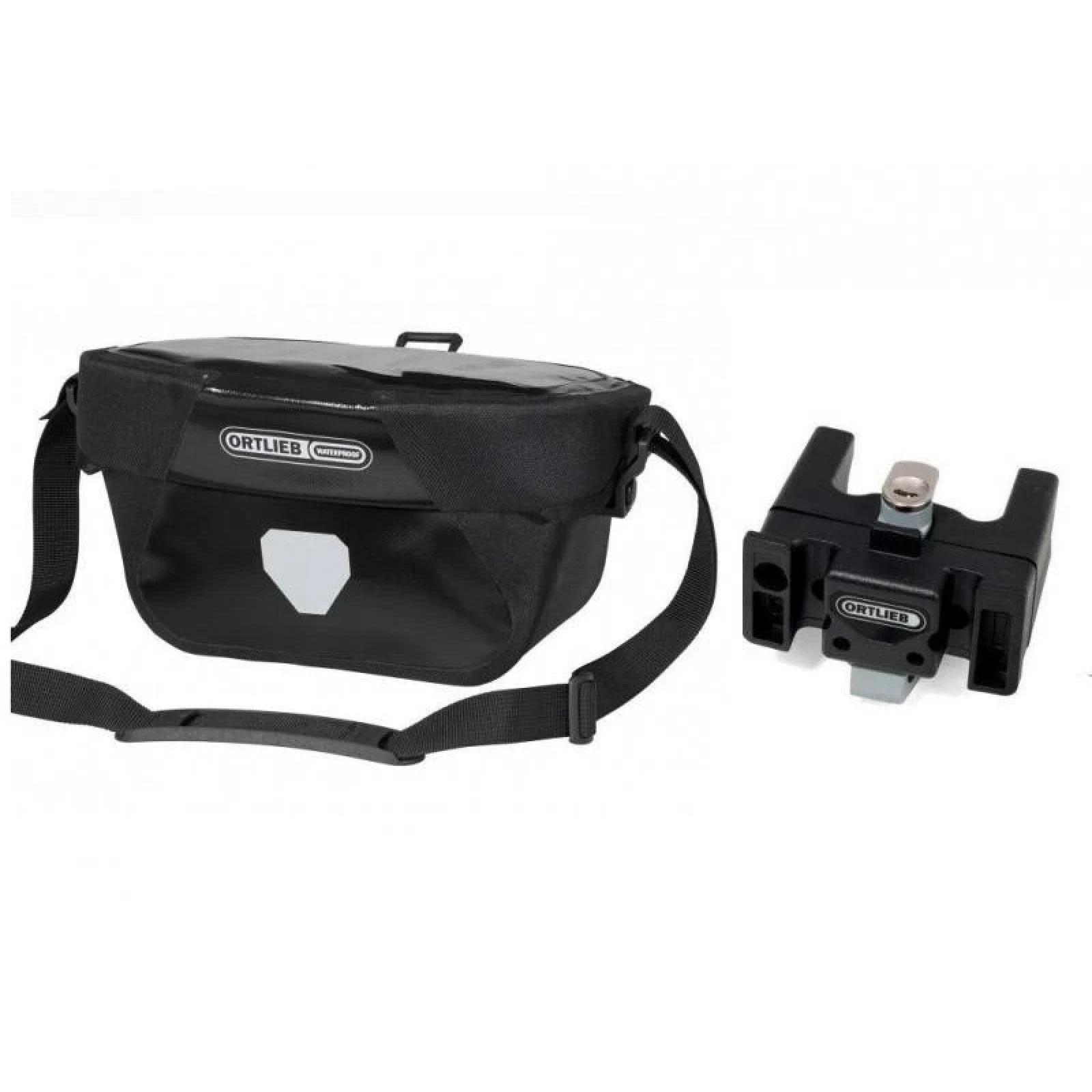 ORTLIEB Ultimate 6S Classic vodotěsná řidítková brašna + Mounting Set se zámkem · záber 1