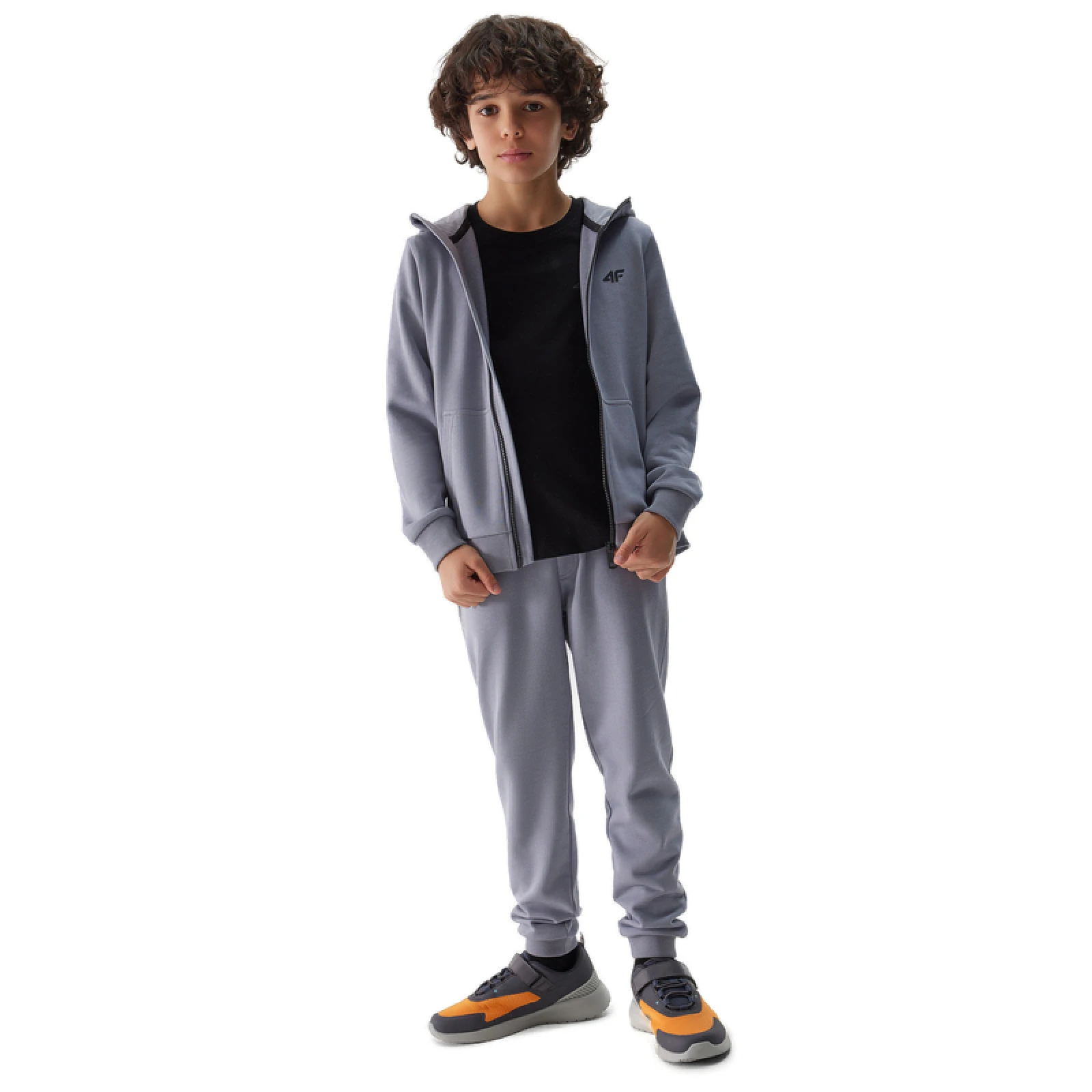 Chlapčenské tepláky 4F JUNIOR TROUSERS-4FJWSS24TTROM591-34S-LIGHT BLUE · záber 4