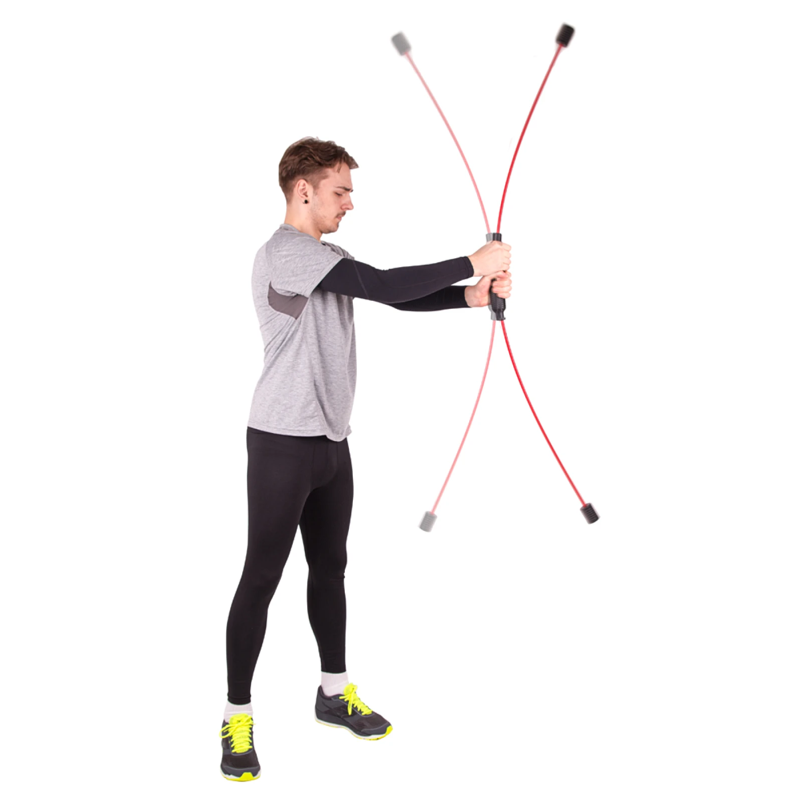 Kmitacia tyč inSPORTline Flexi Bar Strong - Farba: čierna · záber 3