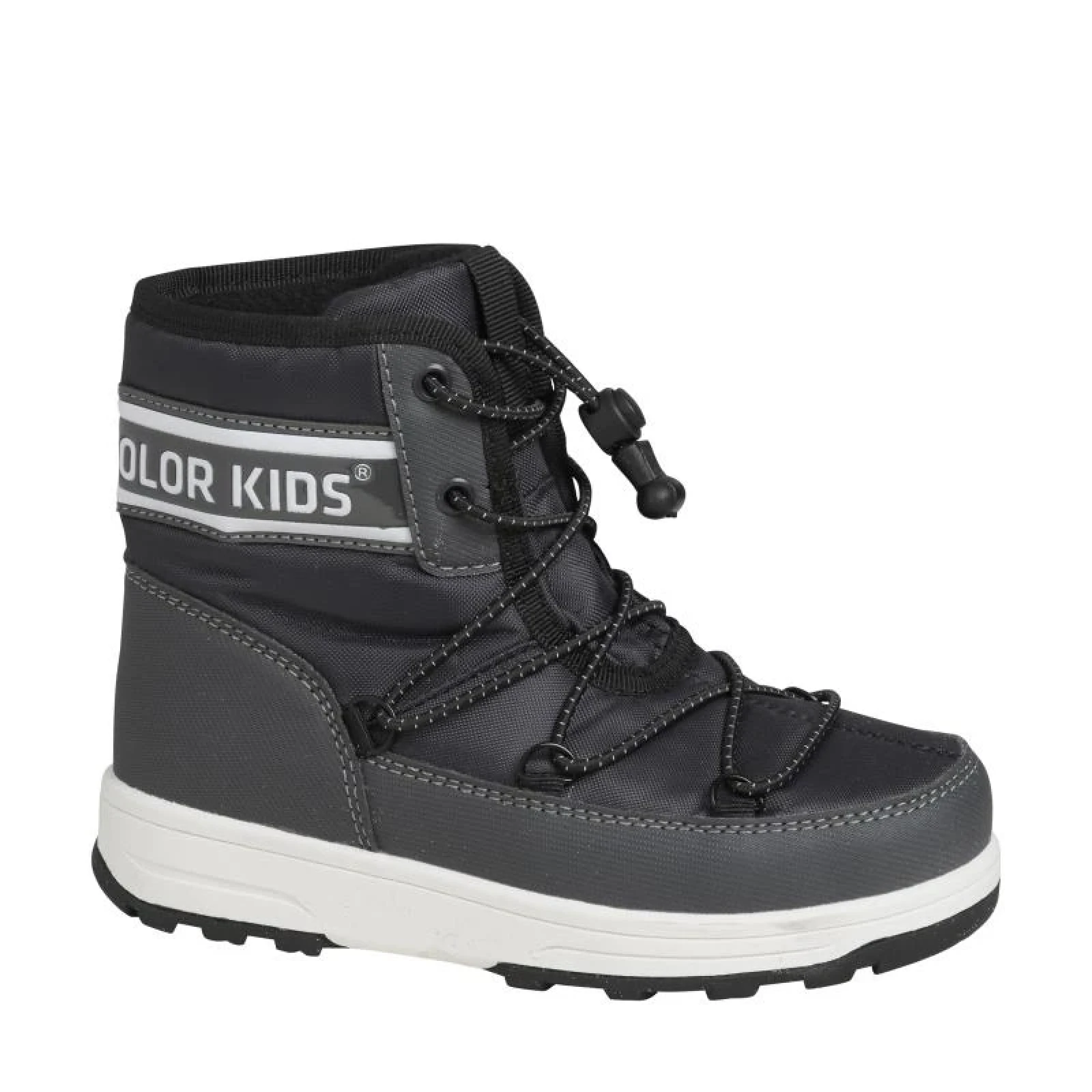 Dětské vysoké zimní boty COLOR KIDS Boots W. String, phantom · záber 1