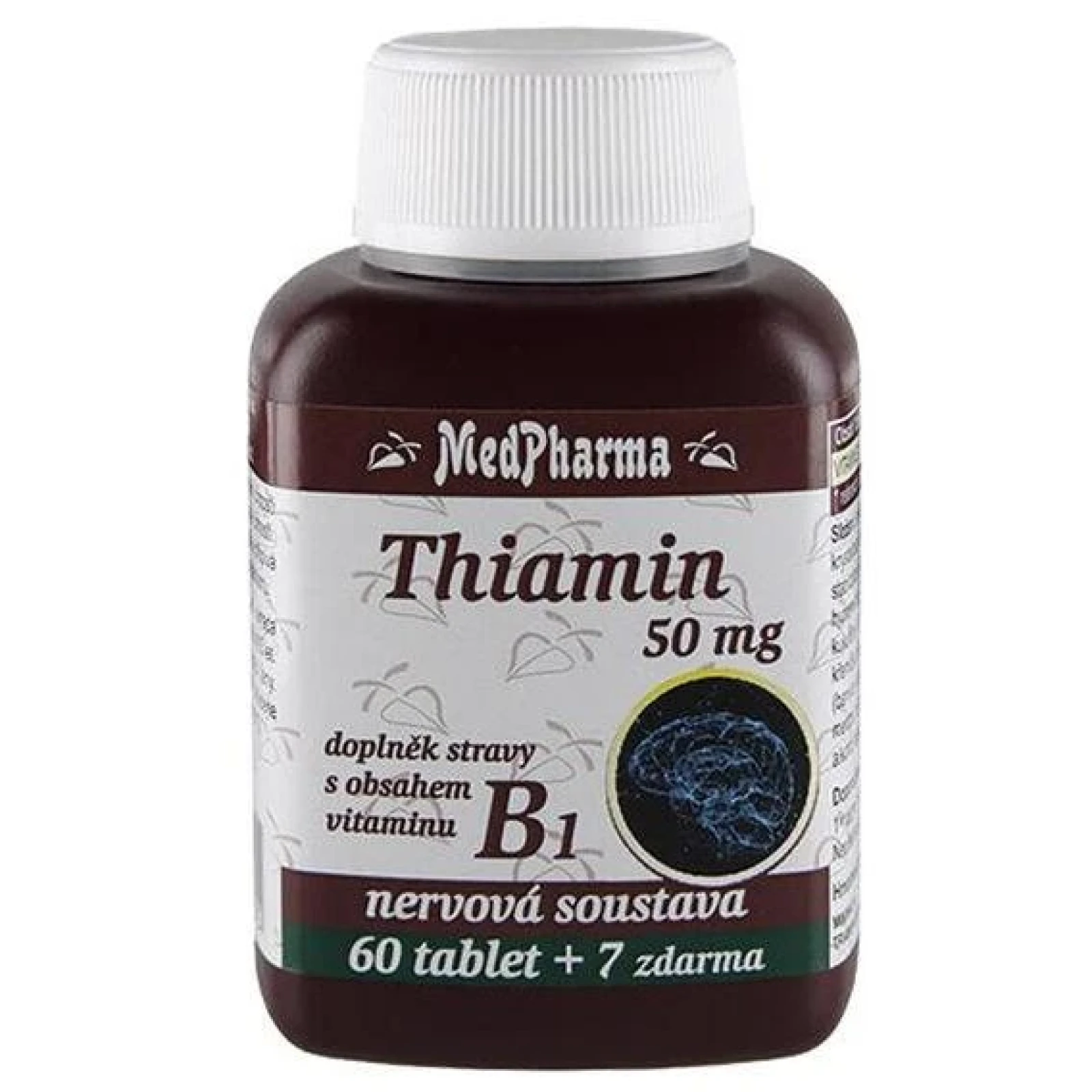 MedPharma Thiamin vitamin B1 50 mg 67 tablet · záber 2