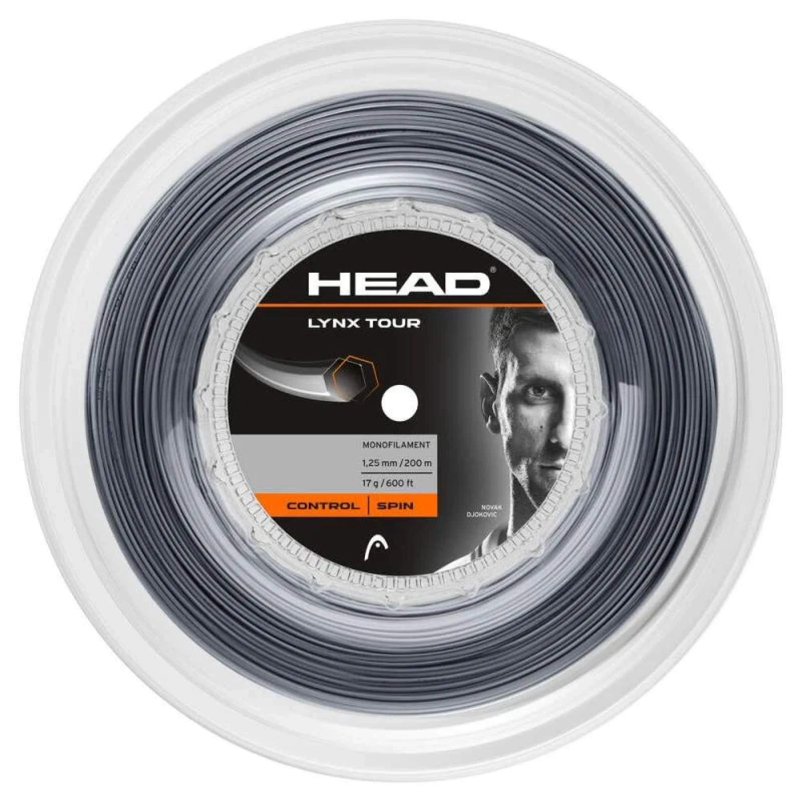 Head Lynx Tour tenisový výplet 200 m šedá · záber 1