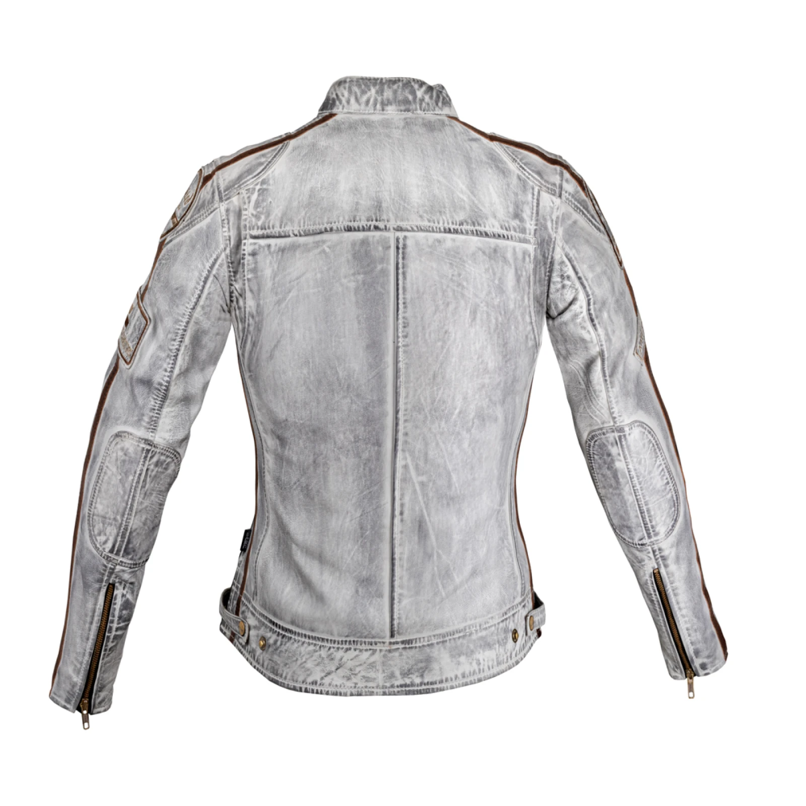 Dámska kožená moto bunda W-TEC Sheawen Lady White New Farba biela, · záber 3