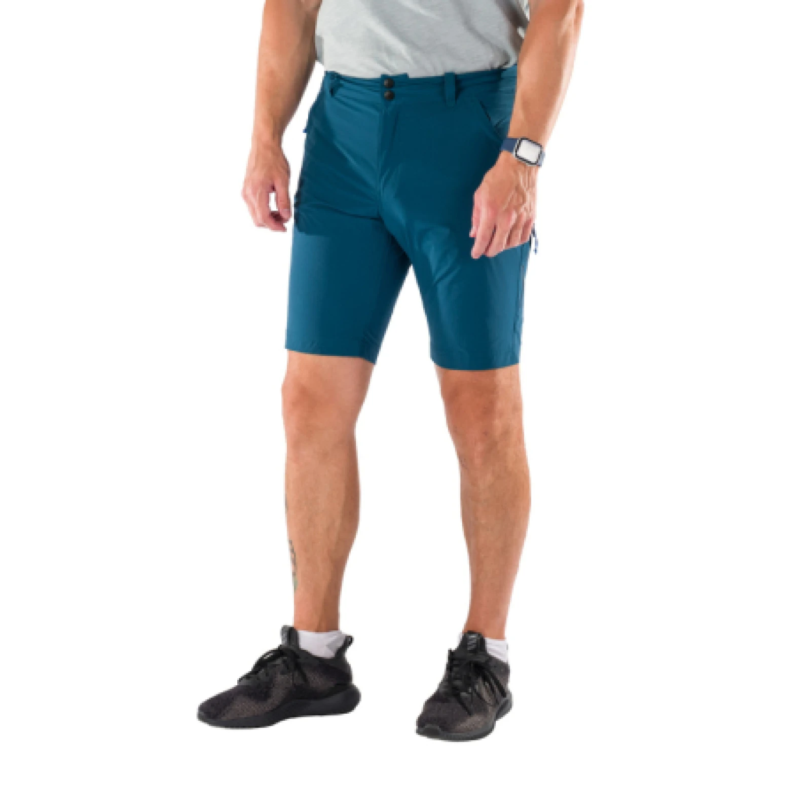 Pánske turistické kraťasy NORTHFINDER HALMO-526inkblue · záber 1