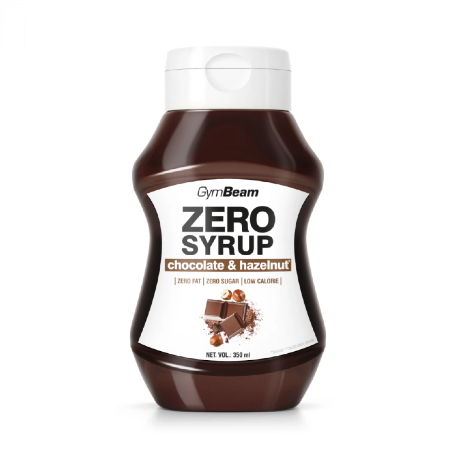 GymBeam ZERO SIRUP čokoláda a lieskový oriešok lieskový orech čokoláda · záber 1