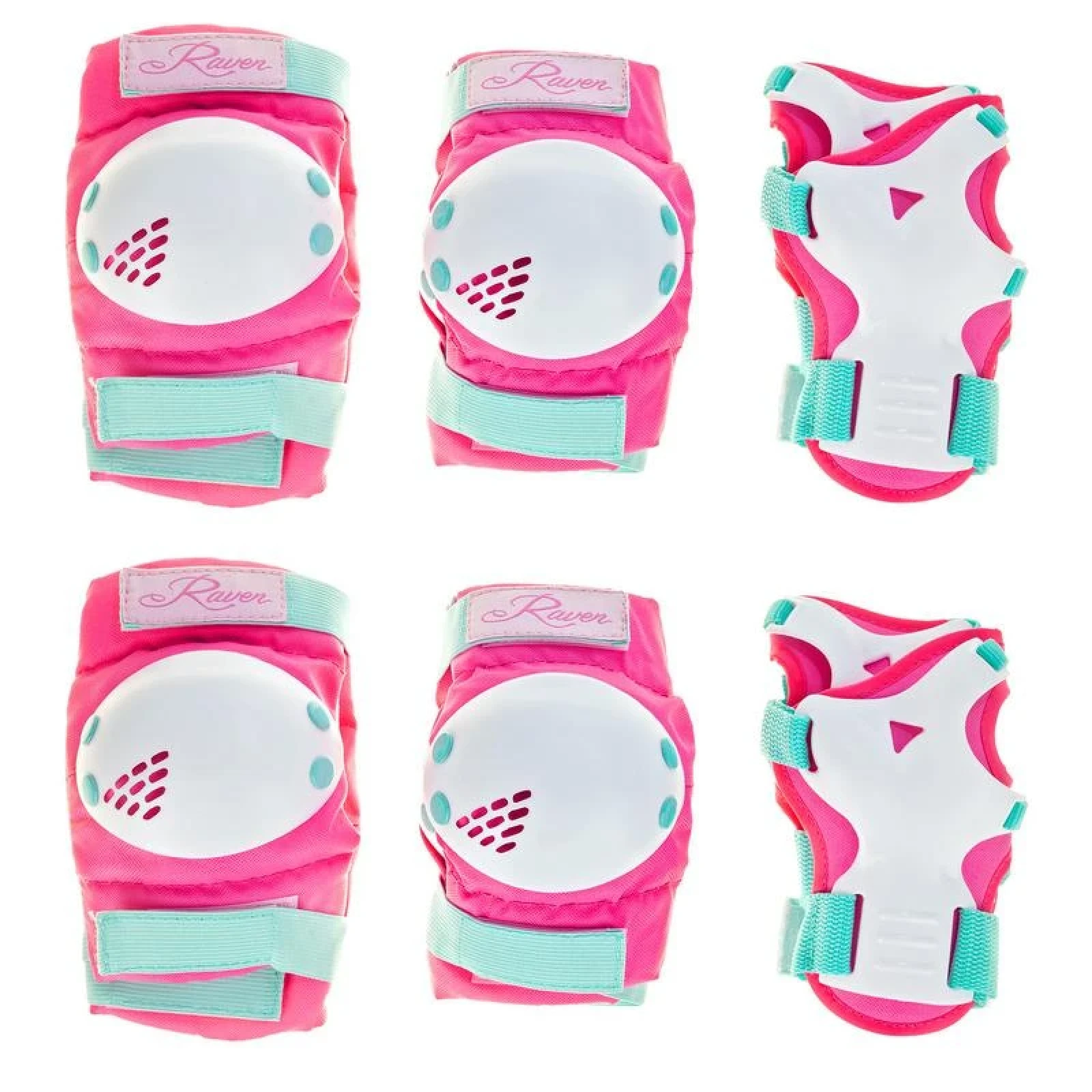 Raven Verba Mint/Pink, dětské sada chráničů · záber 1