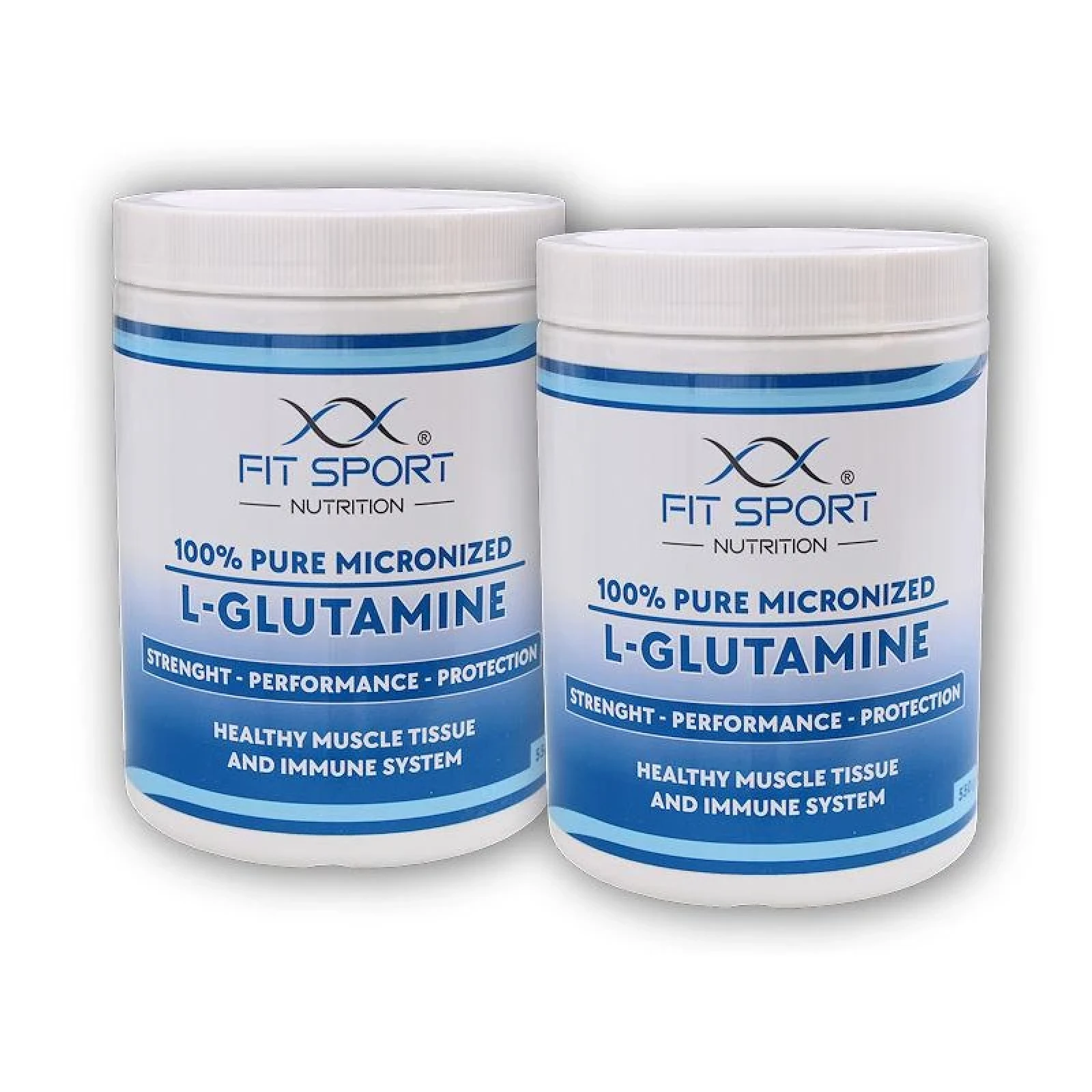FitSport Nutrition 2x 100% Pure Micronized L-Glutamine 550g · záber 1