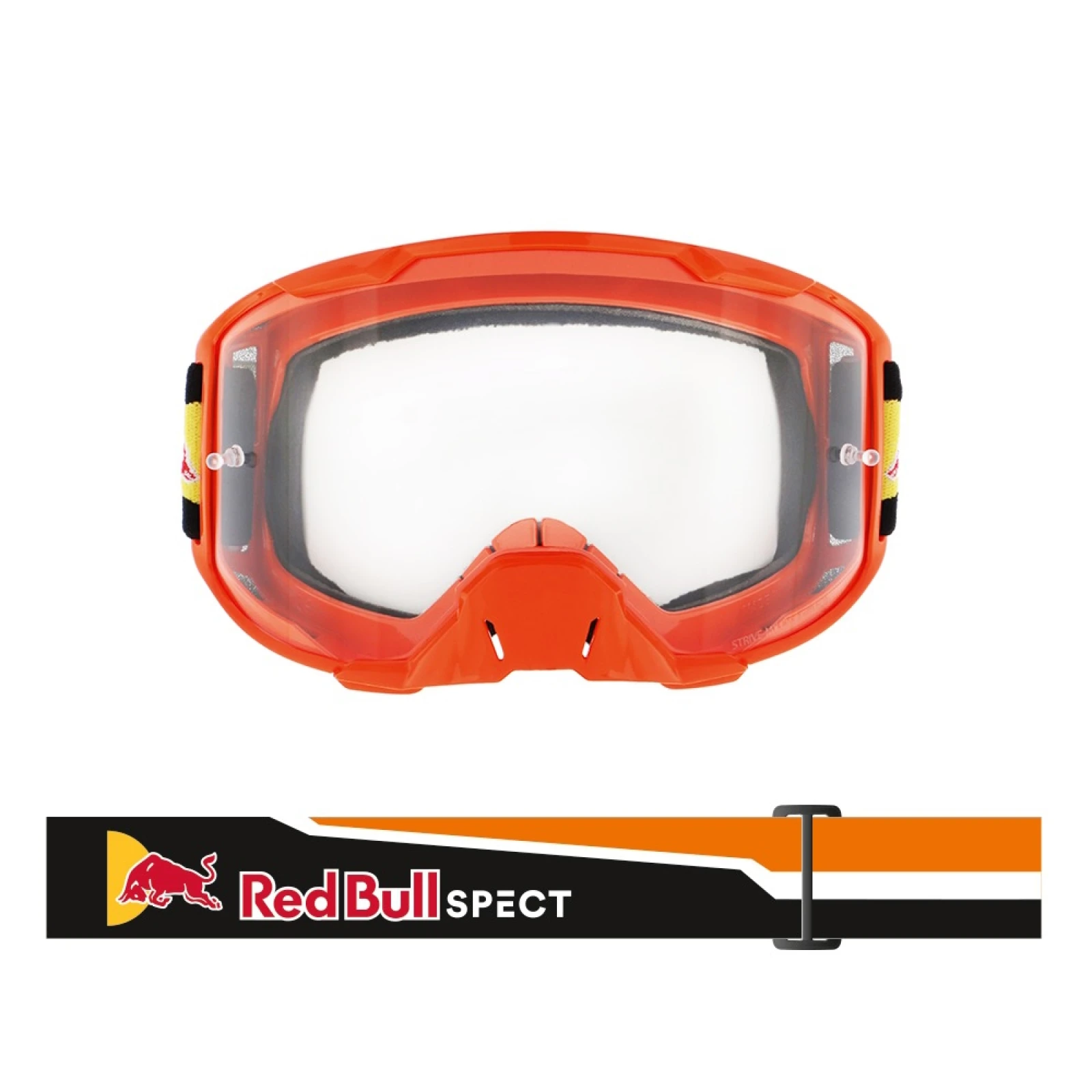 RedBull Spect Spect Strive, oranžové matné, plexi čiré · záber 2