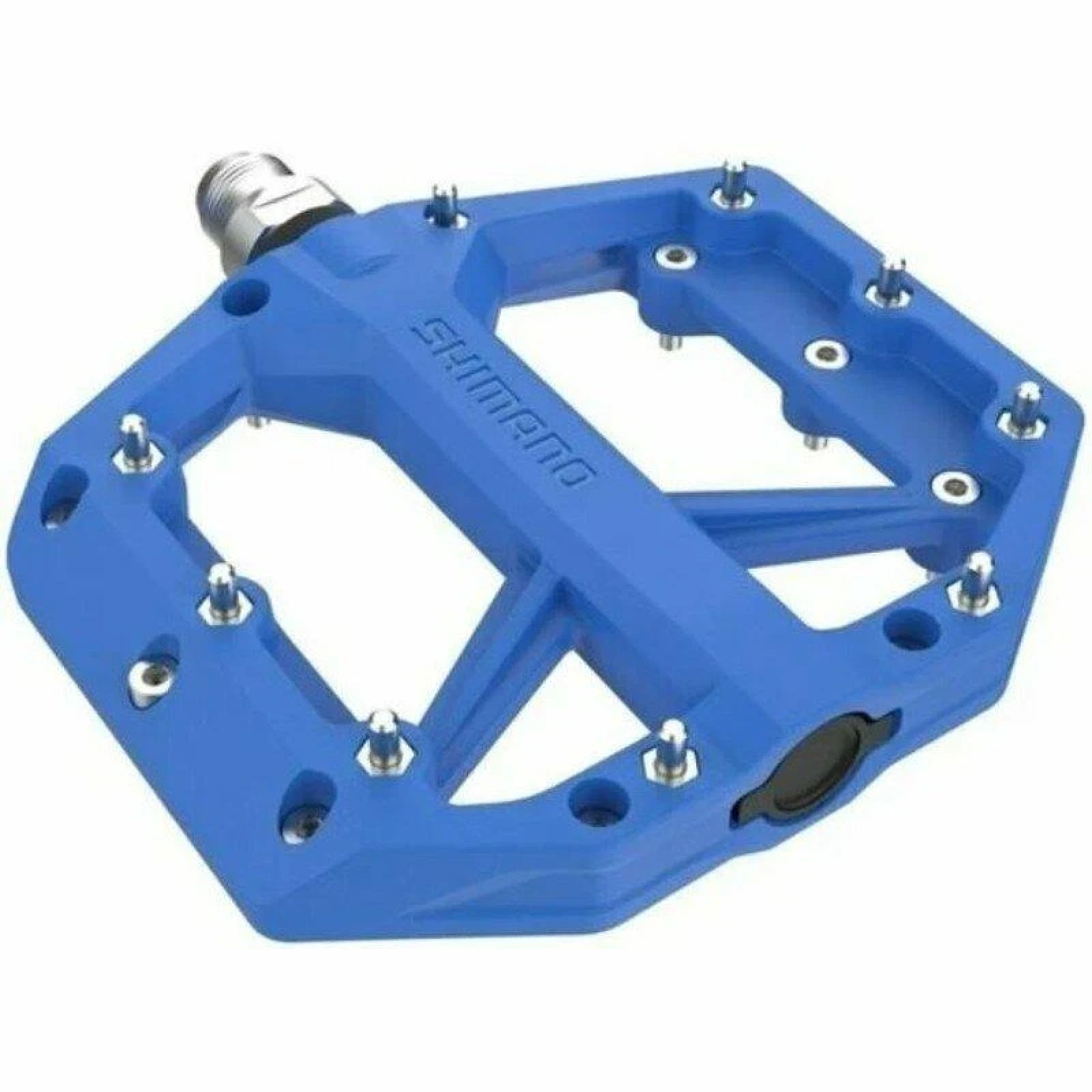 Shimano pedály PD-GR400 Flat modré BMX, DH, slalom, v krabičce · záber 1