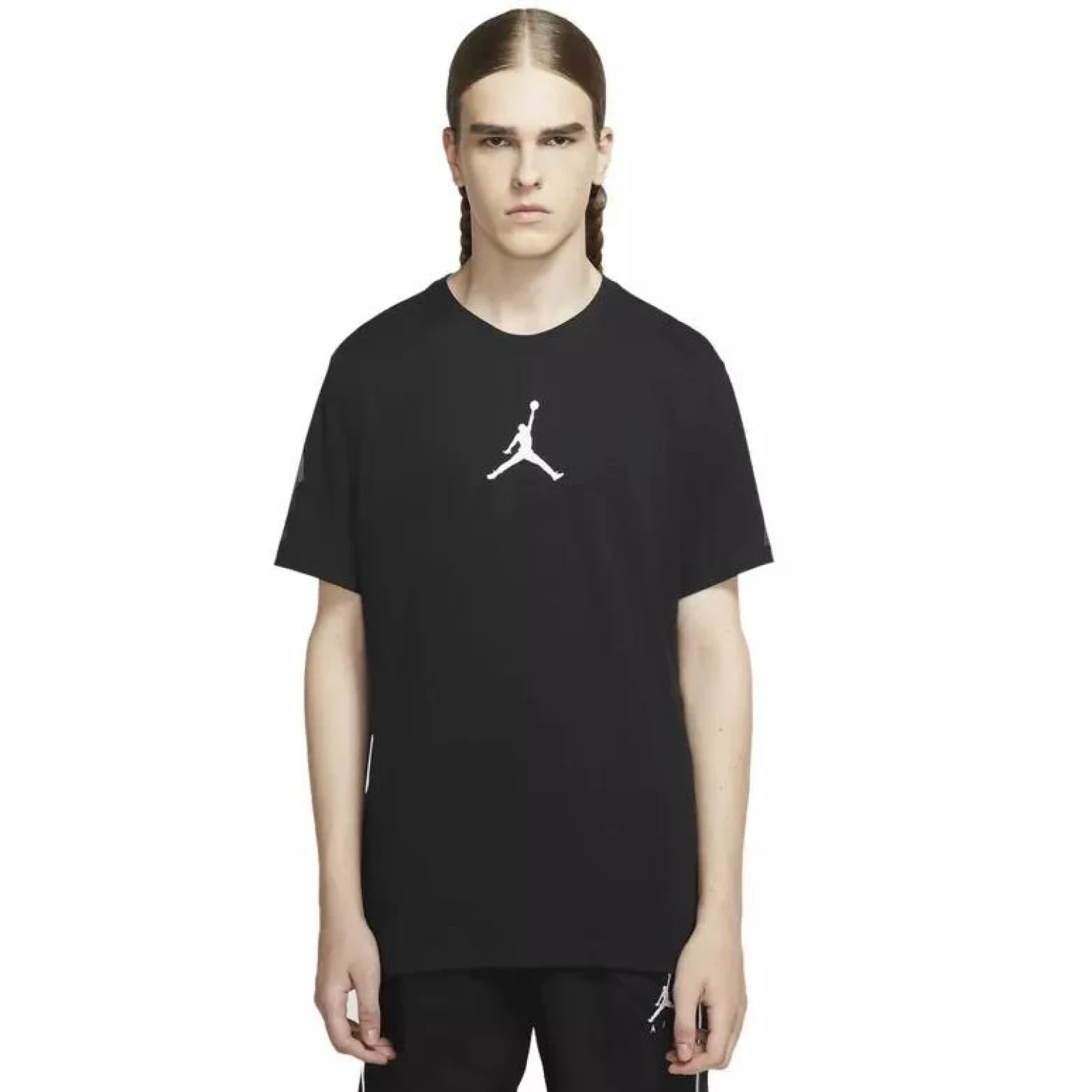 Nike JORDAN M J JUMPMAN DF SS CREW-010-Black 2025 triko - Velikost: XL | Barva: Čierna · záber 1
