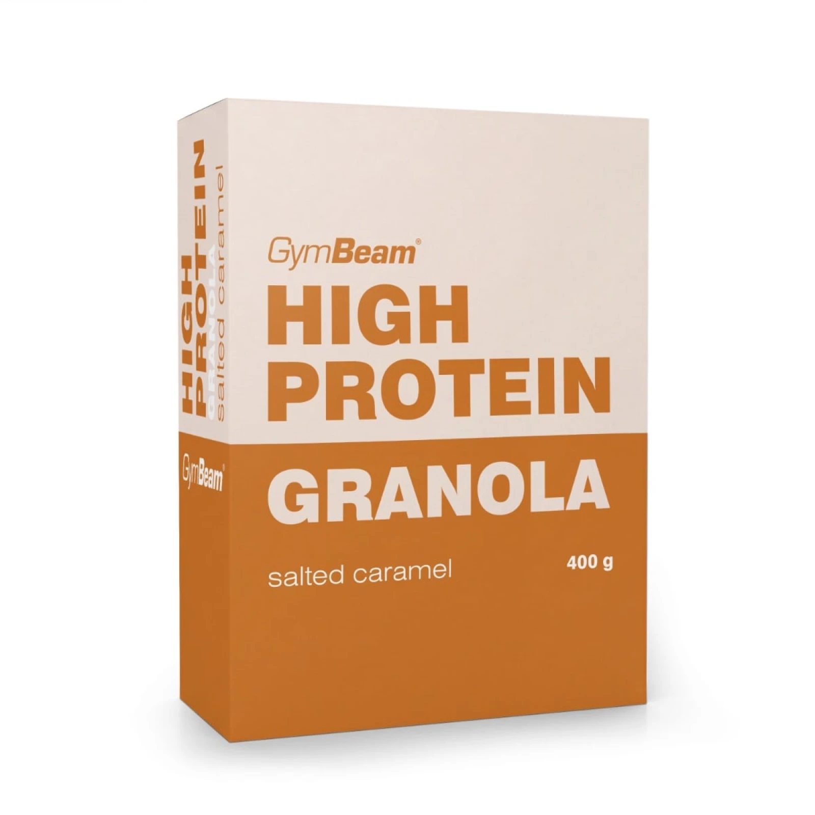 GymBeam High Protein Granola - Íz: Sós karamell | Tömeg: 0,4 g | Csomag: 18 · záber 1